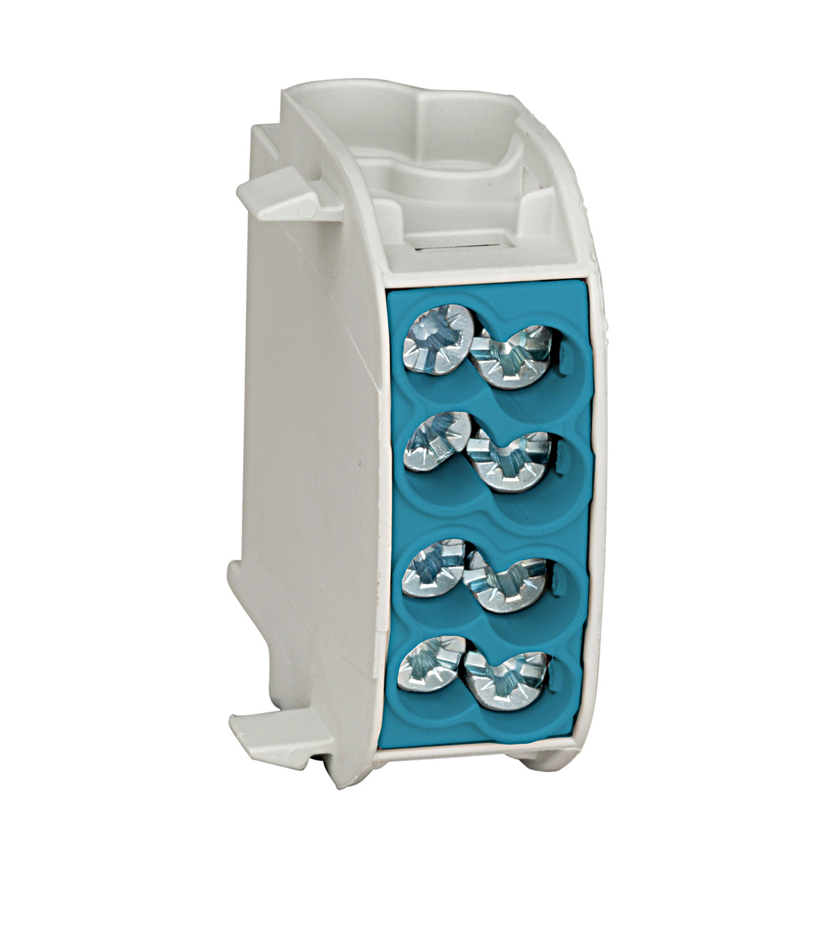 Clemă derivaţie izol, 25mmp, 1P, 4 pct conectare, albastru