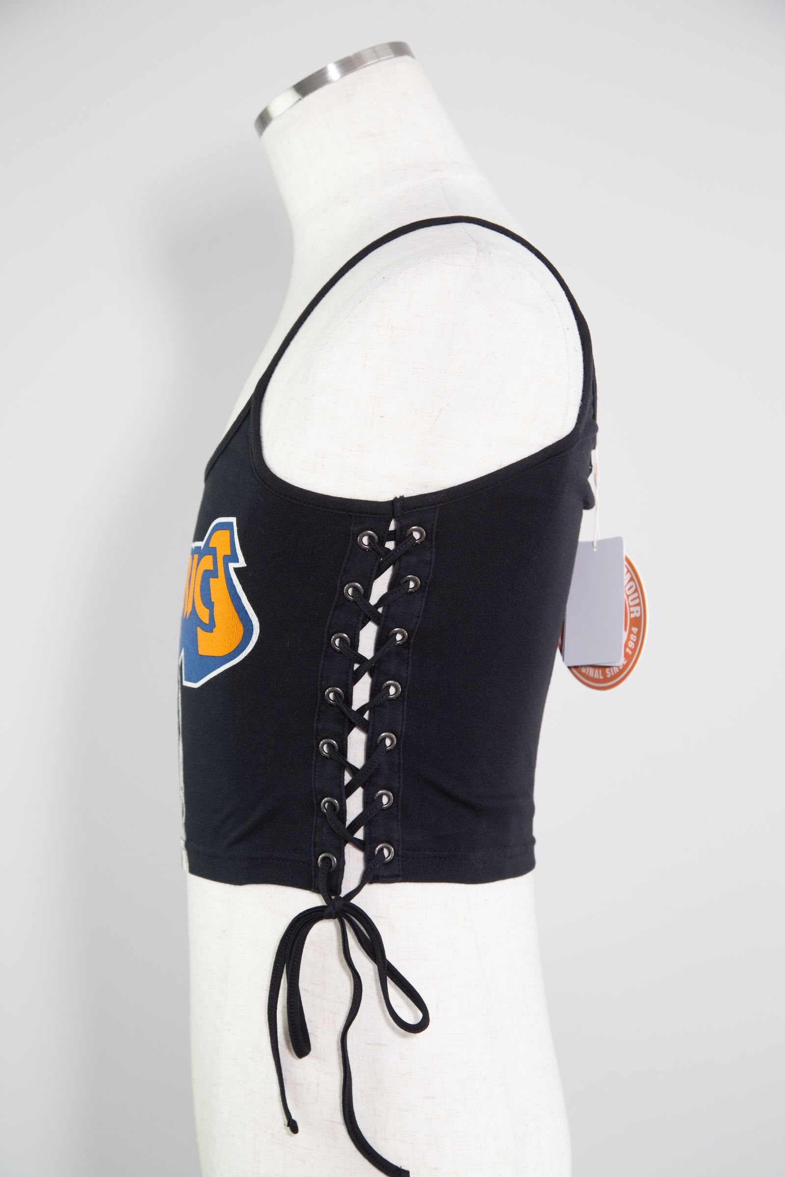 HYSTERIC GLAMOUR - BAD AS MAMA 編み上げショート丈キャミソール