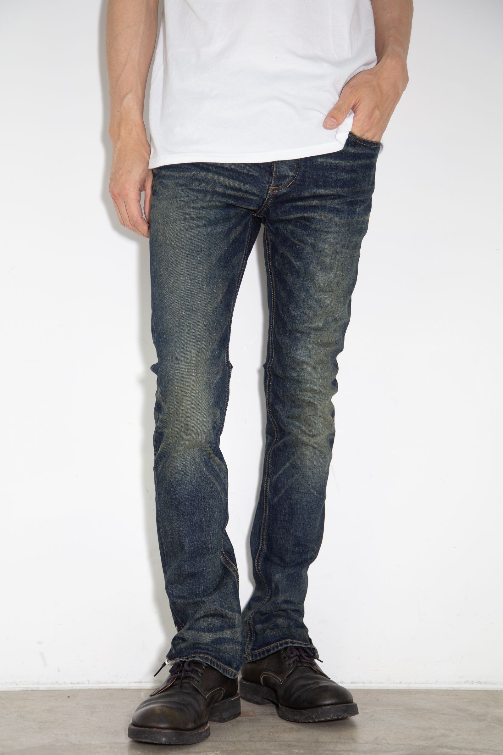 ISAMU KATAYAMA BACKLASH - THE DENIM STRETCH SELVEDGE DENIM SKINNY