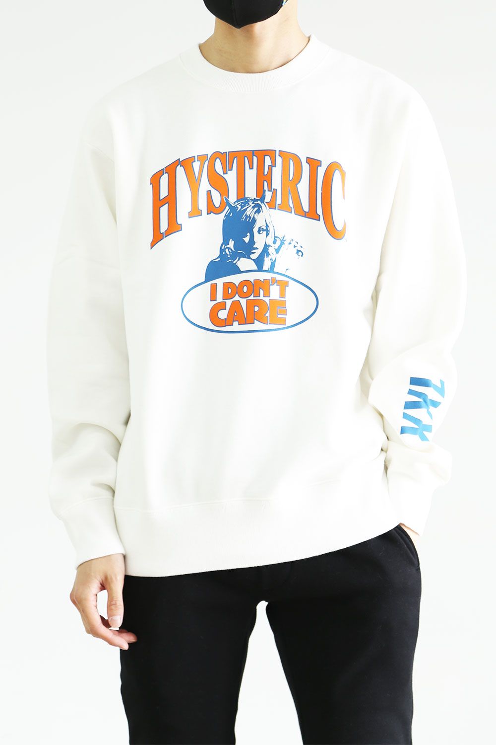 HYSTERIC GLAMOUR - I DON'T CARE スウェット / ネイビー | Tempt