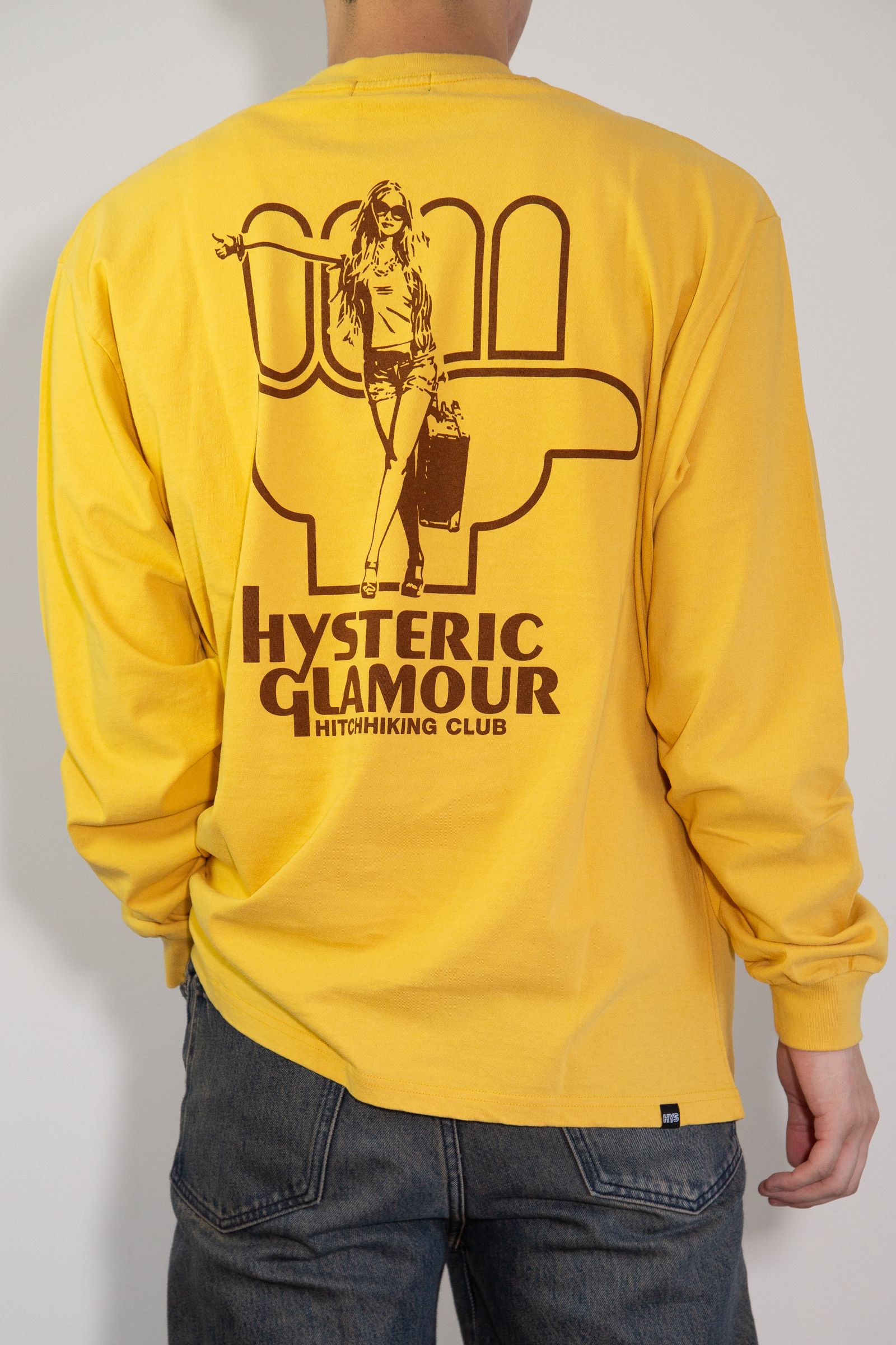 HYSTERIC GLAMOUR - HYS HITCHHIKING CLUB Tシャツ / イエロー | Tempt