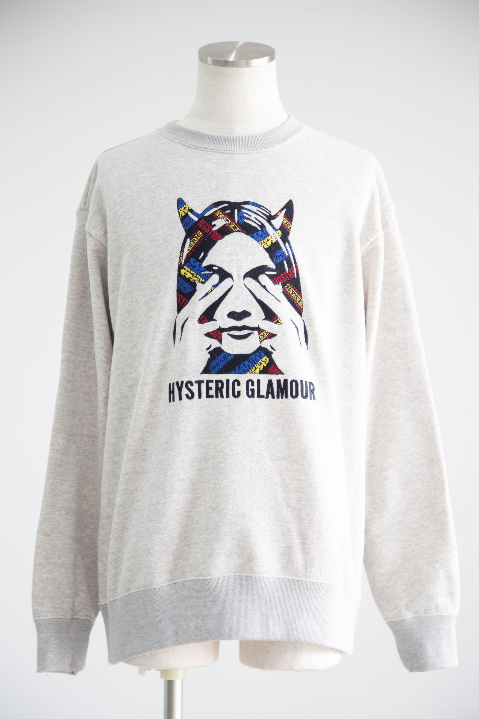 HYSTERIC GLAMOUR - SEE NO EVIL刺繍 スウェット / ブラック | Tempt