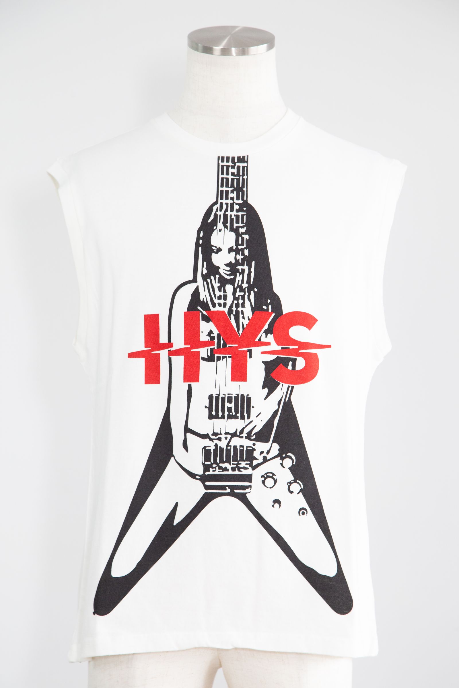 HYSTERIC GLAMOUR - FLYING V ノースリーブTシャツ / ホワイト | Tempt