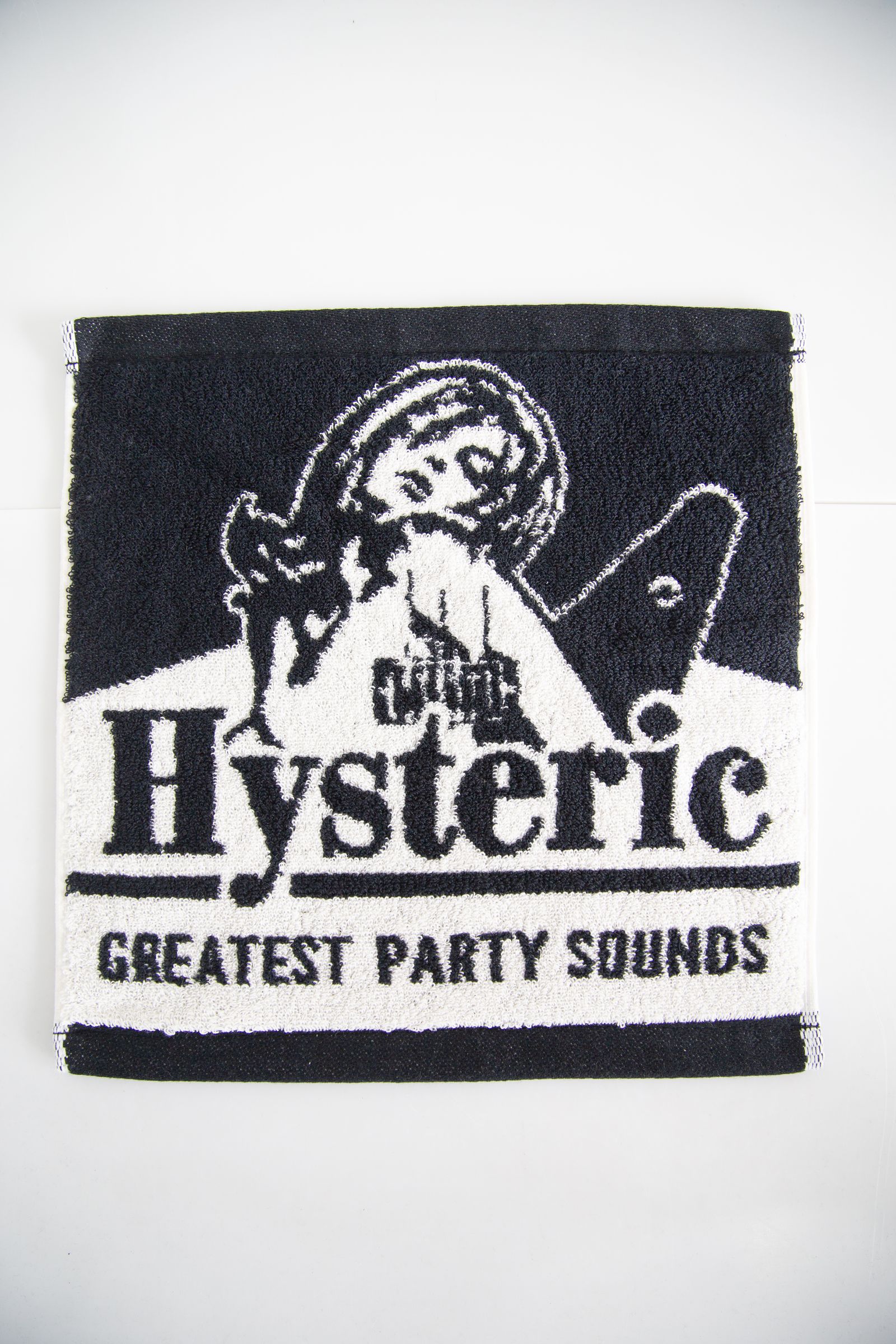 HYSTERIC GLAMOUR - GUITAR GIRL タオルハンカチ / ブラック | Tempt
