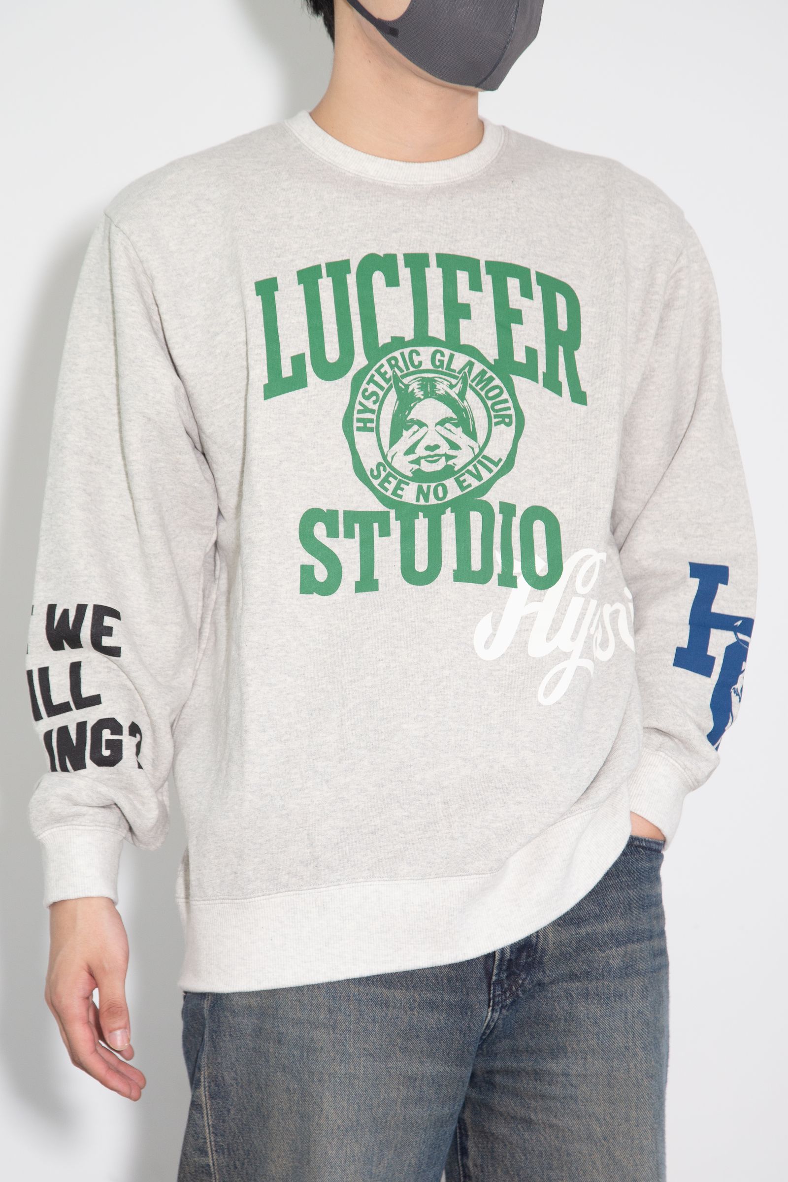 HYSTERIC GLAMOUR - LUCIFER STUDIO スウェット / ネイビー | Tempt