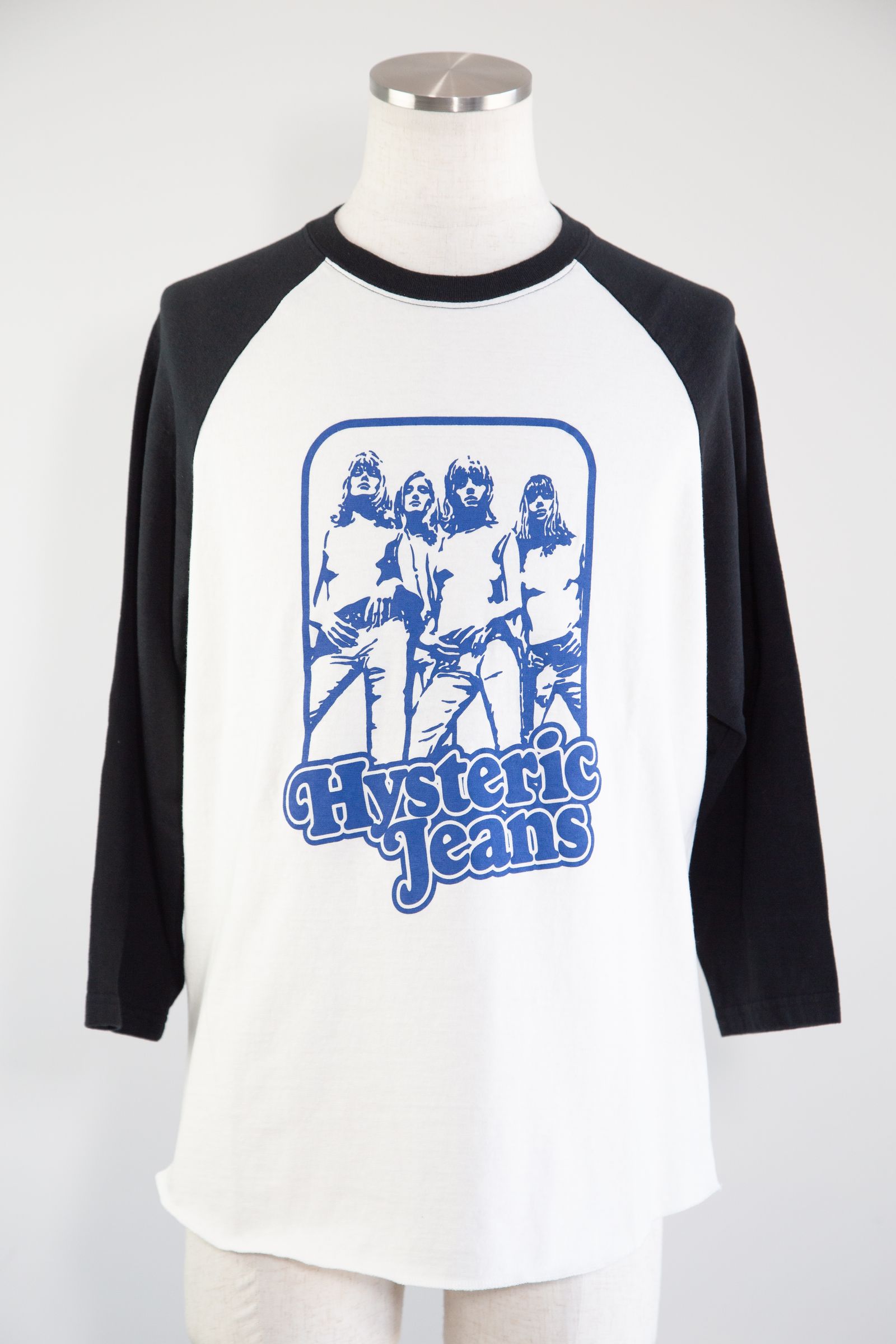 HYSTERIC GLAMOUR - HYSTERIC JEANS 七分袖Tシャツ / ブラック | Tempt