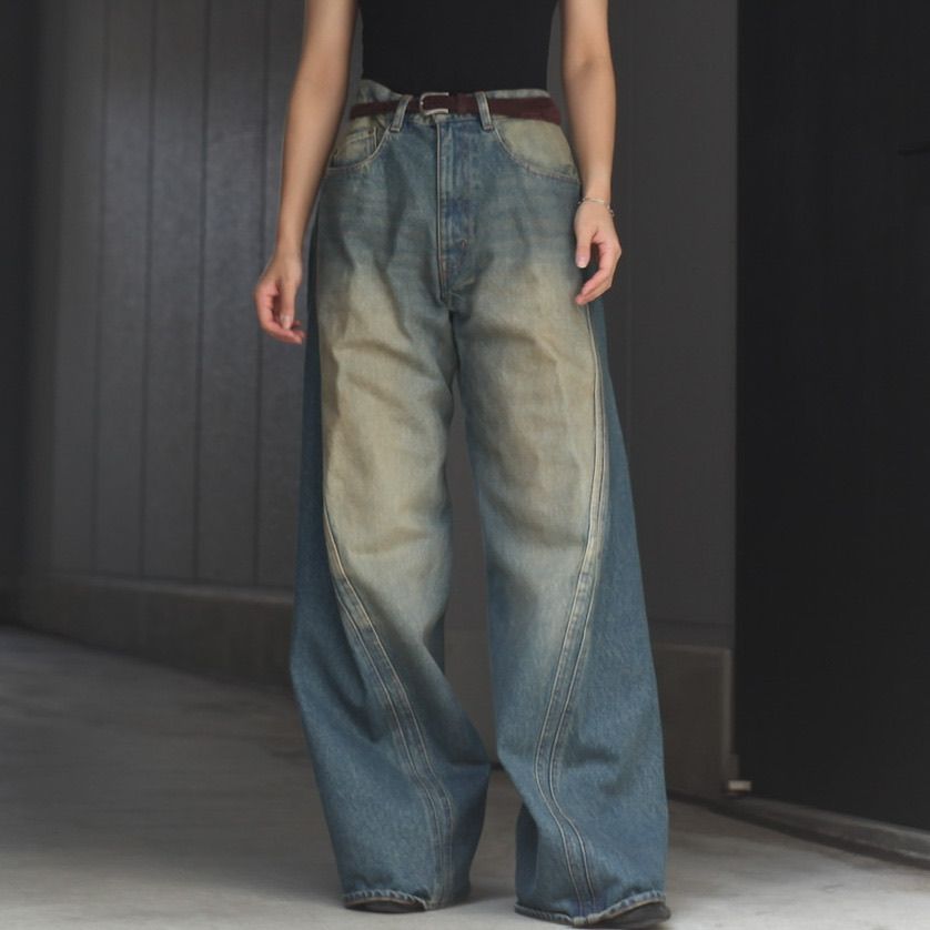 NVRFRGT - 【残りわずか】3D Twisted Wide Leg Jeans | ACRMTSM ONLINE
