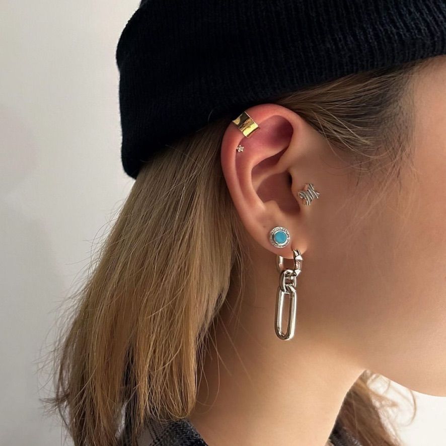 GARNI - 【お取り寄せ注文可能】Round Stone Pierce(BLUE) | ACRMTSM