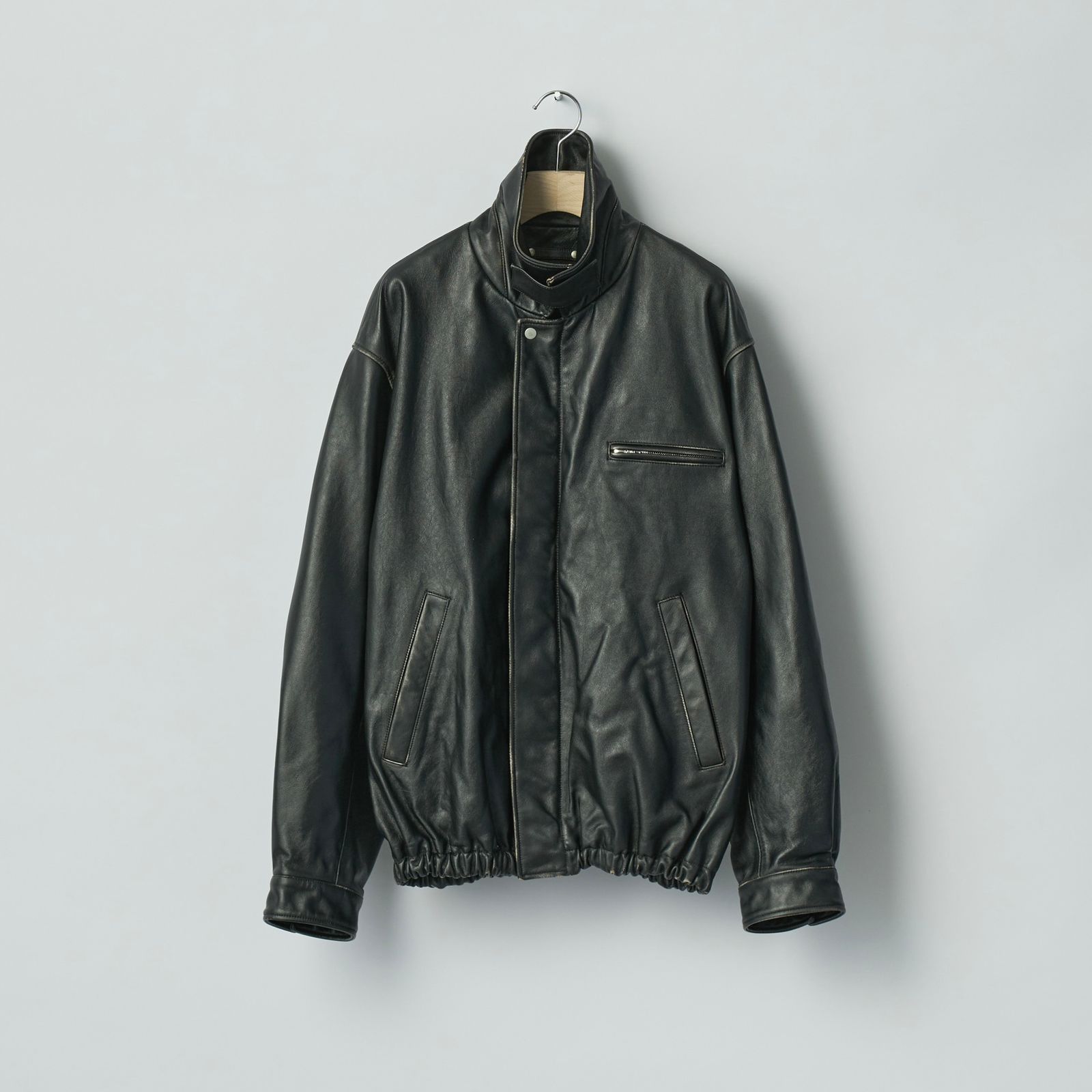 ssstein - 【再販売通知受付可能】Cow Leather Vintage Zip Jacket