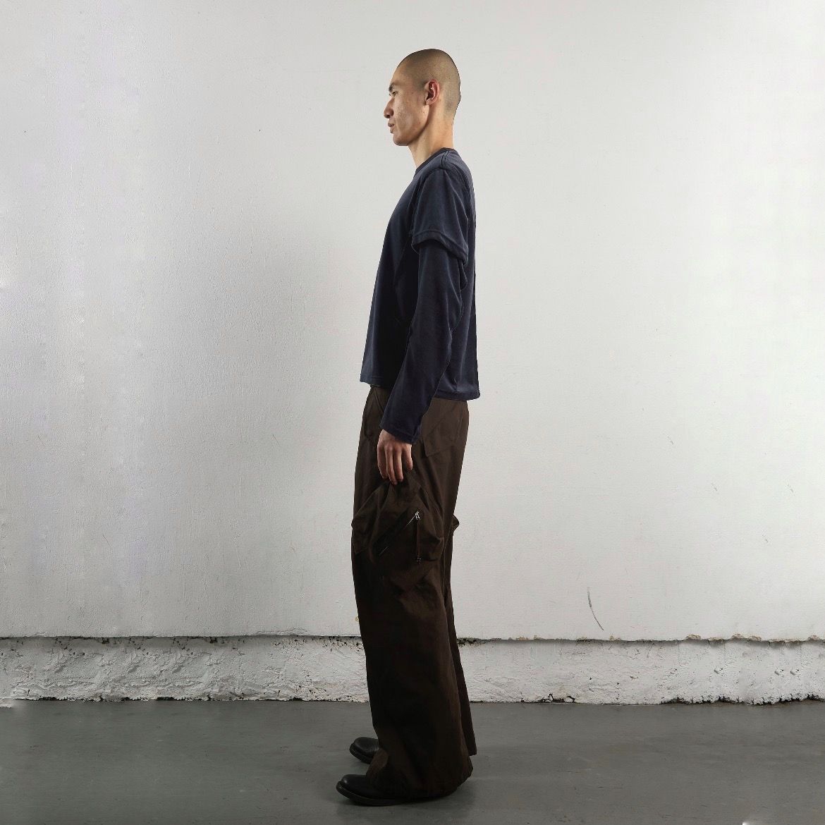 NVRFRGT - 【残り一点】Velour Double Layer Long Sleeve T-shirt