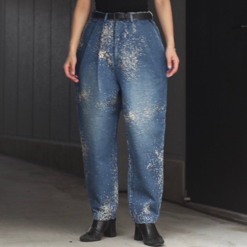 Dulcamara - 【残り一点】グラニュールデニムオーバータックPT-U