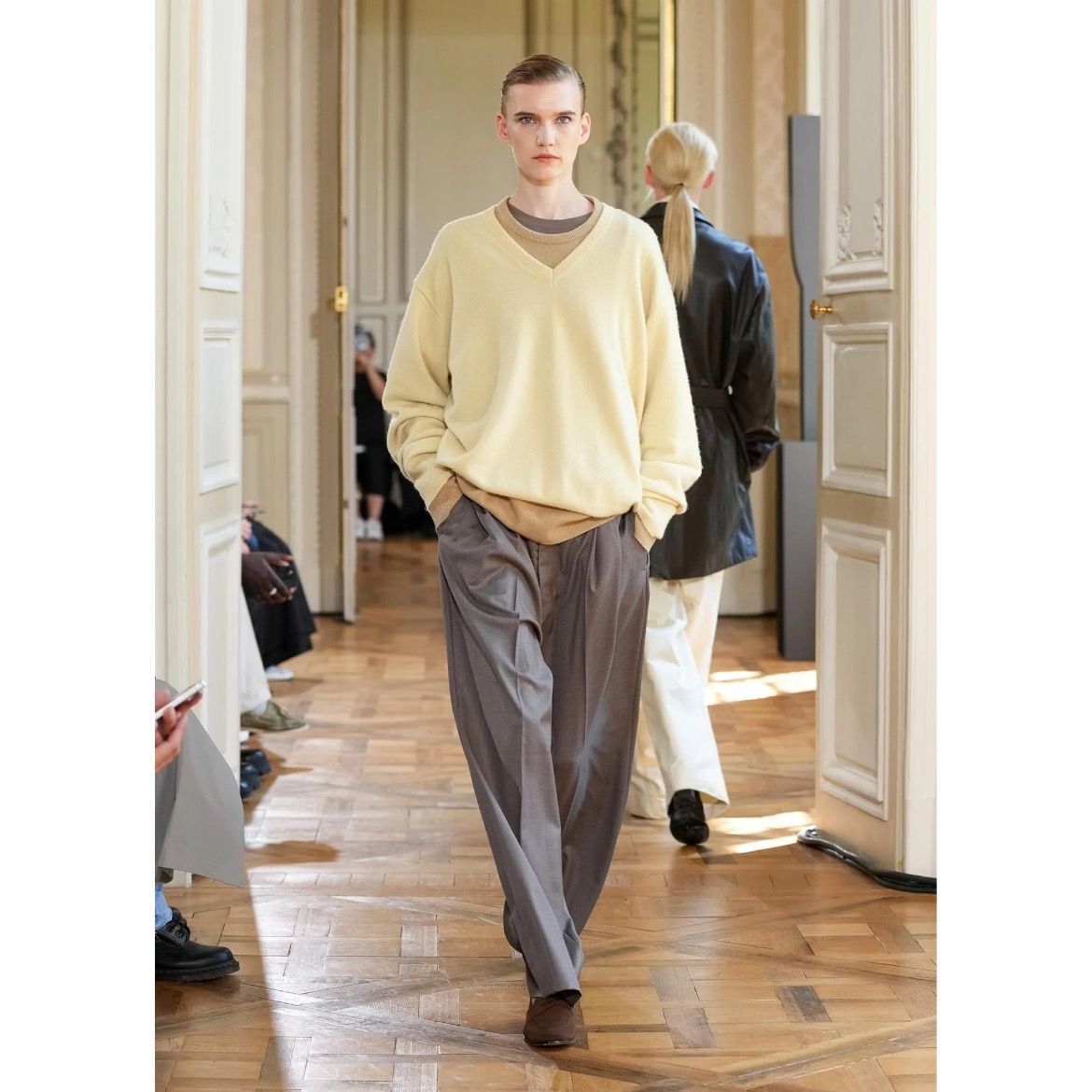 ssstein - 【再販売通知受付可能】Extra Fine Wool Long Wide Trousers