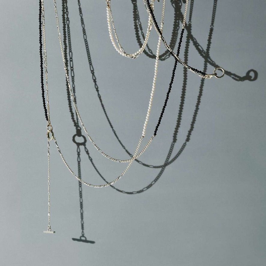 GARNI - 【残り一点】Clash Mix Chain Necklace(BLACK) | ACRMTSM