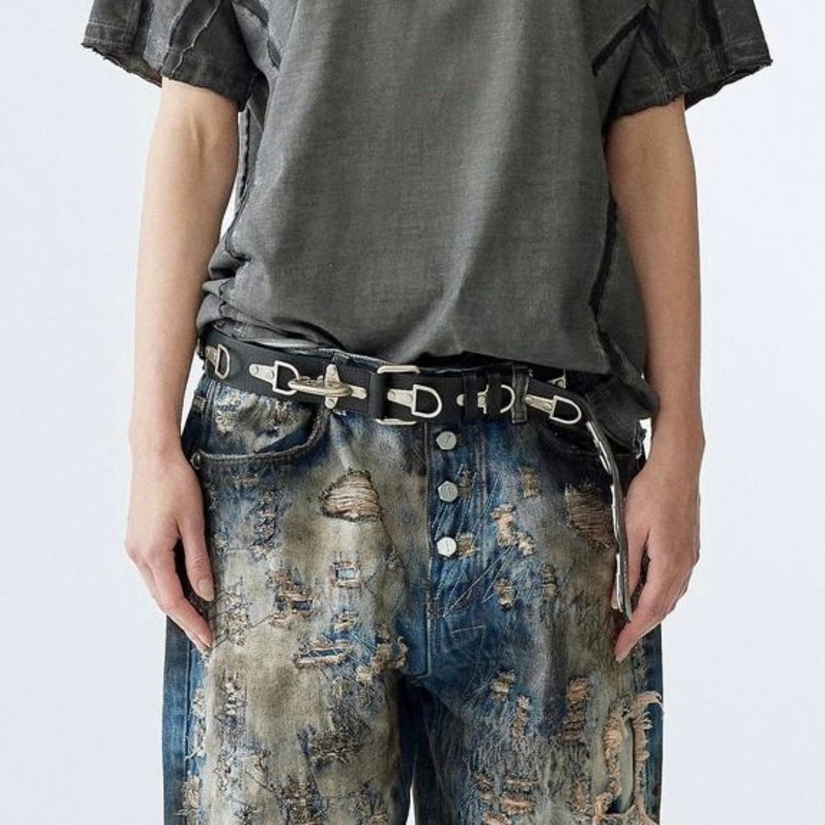 Thug Club - 【残り一点】Full Metal Leather Belt | ACRMTSM ONLINE STORE