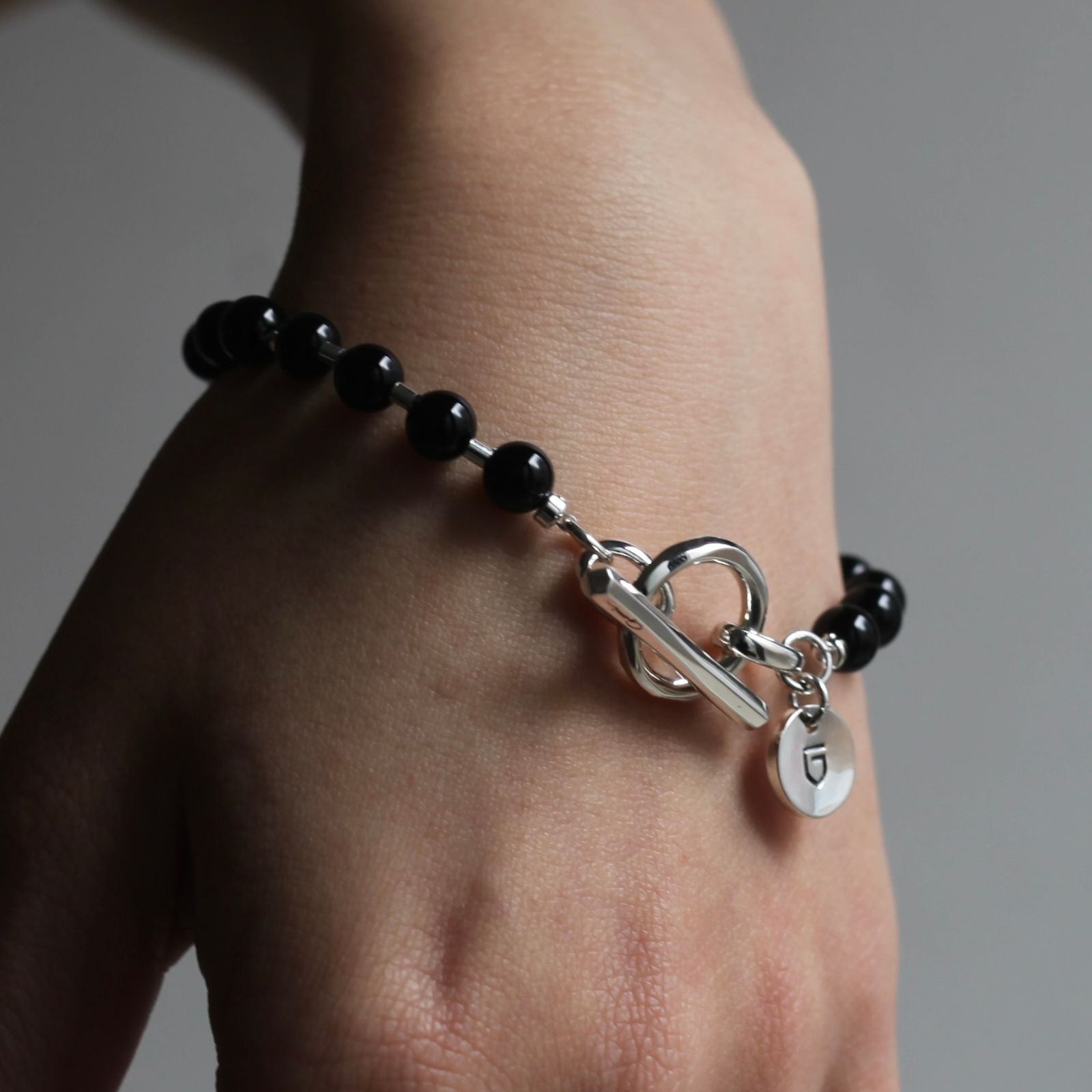 GARNI - 【お取り寄せ注文可能】Stone Ball Chain Bracelet(BLACK