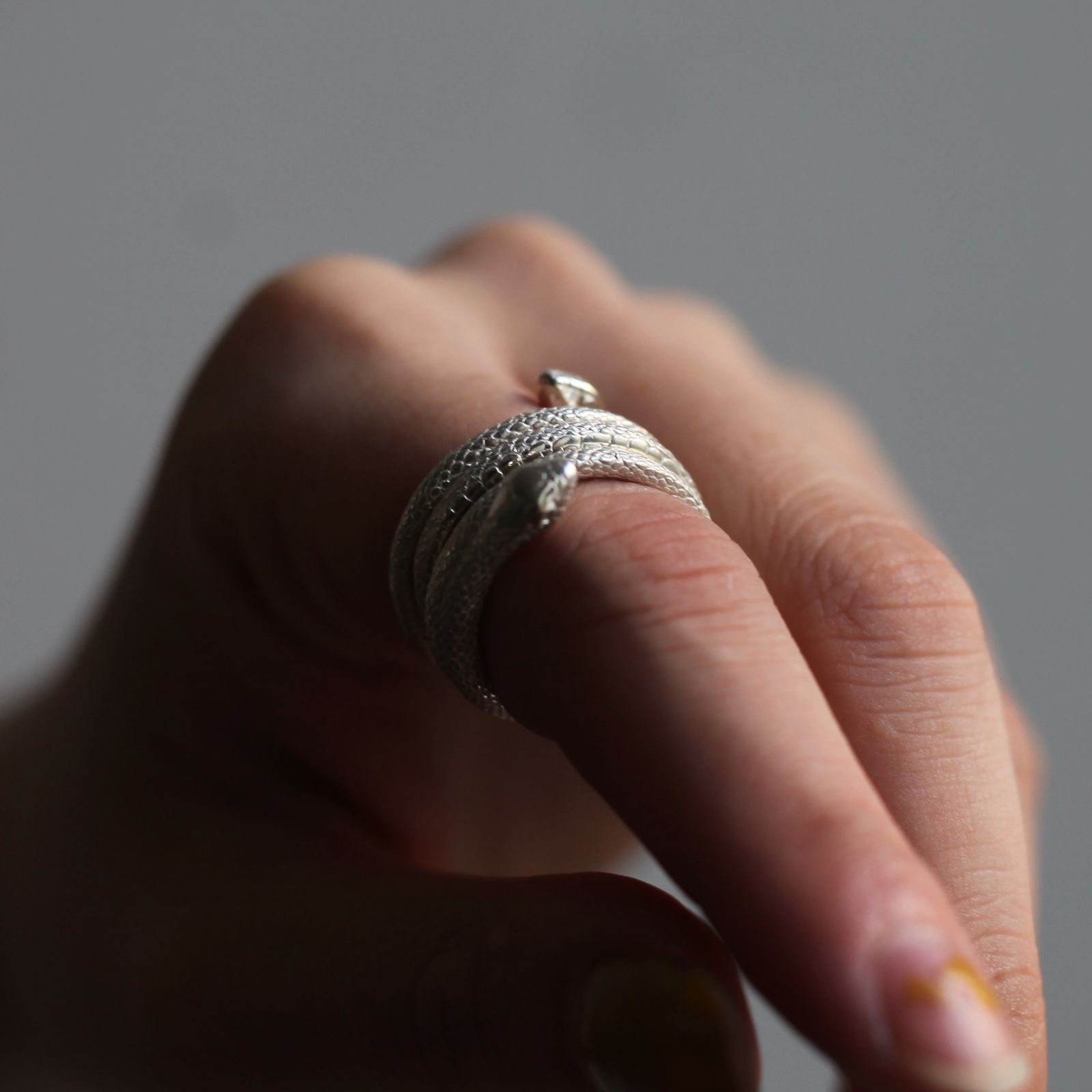 ELCAMI - 【お取り寄せ注文可能】蛇リング(SILVER/2つセット