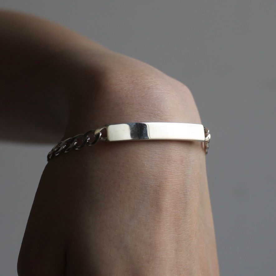 Garden of Eden - 【お取り寄せ注文可能】ID Bracelet_XL(SILVER