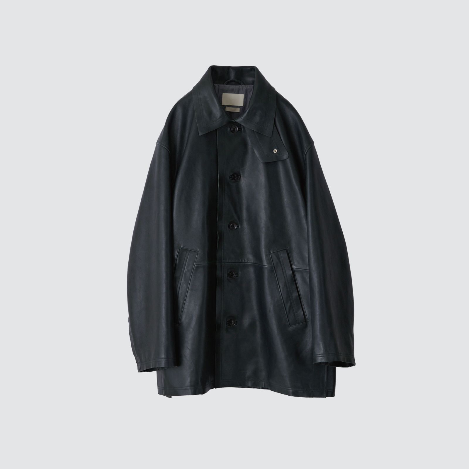 YOKE - 【残り一点】Cut-Off Leather Car Coat(DEEP GREEN) | ACRMTSM