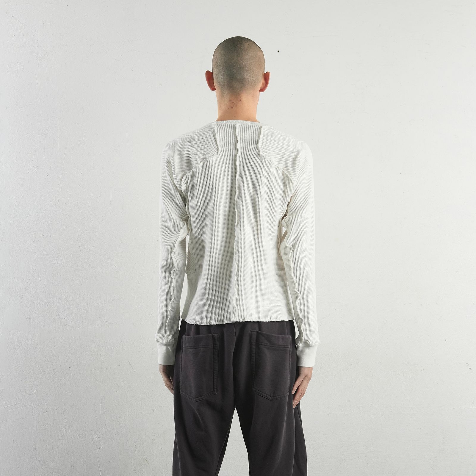 NVRFRGT - 【残りわずか】Waffle Thermal Long Sleeve T-shirt