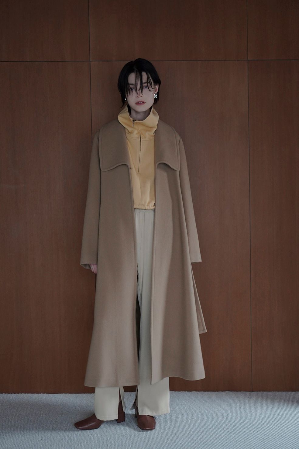 CLANE - レディ マキシ ガウンコート - LADY MAXI GOWN COAT | ADDICT