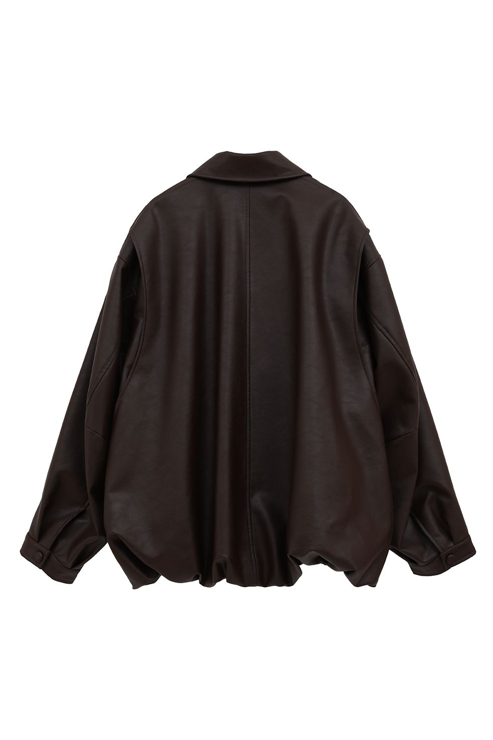 CLANE - フェイクレザーバルーンジャケット - FAKE LEATHER BALLOON