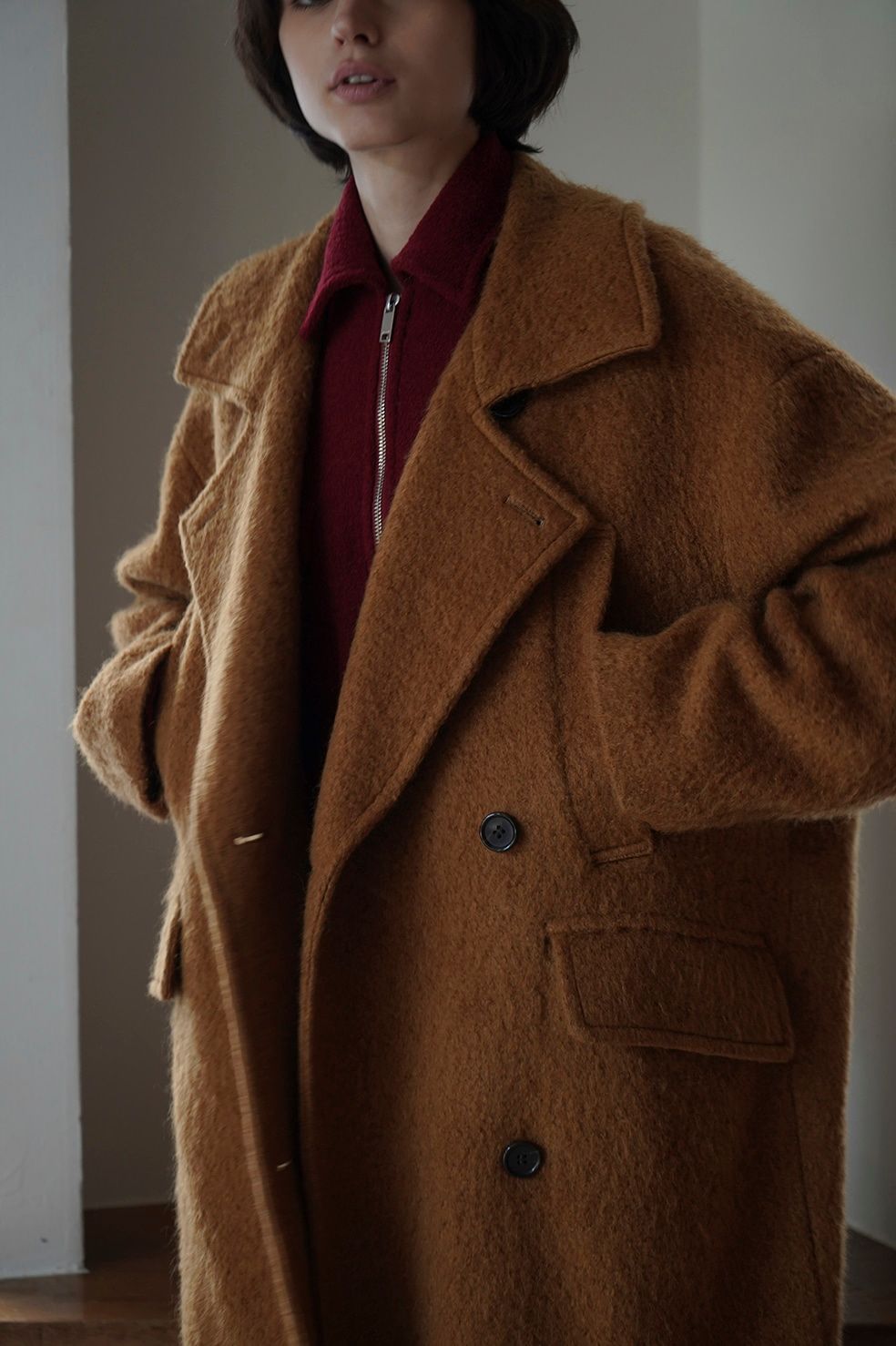 CLANE - コクーン オーバー コート - SHORT SHAGGY COCOON OVER COAT