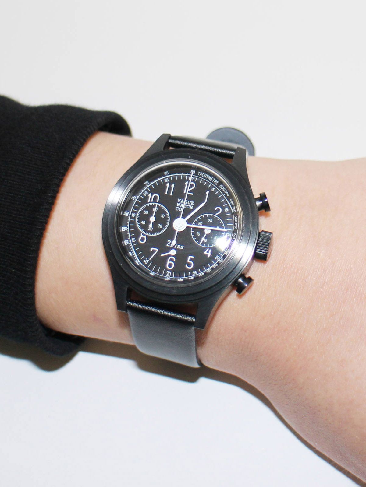 VAGUE WATCH CO. - 2EYES クロノグラフ BLACK 「松本潤 ドラマ99.9着用