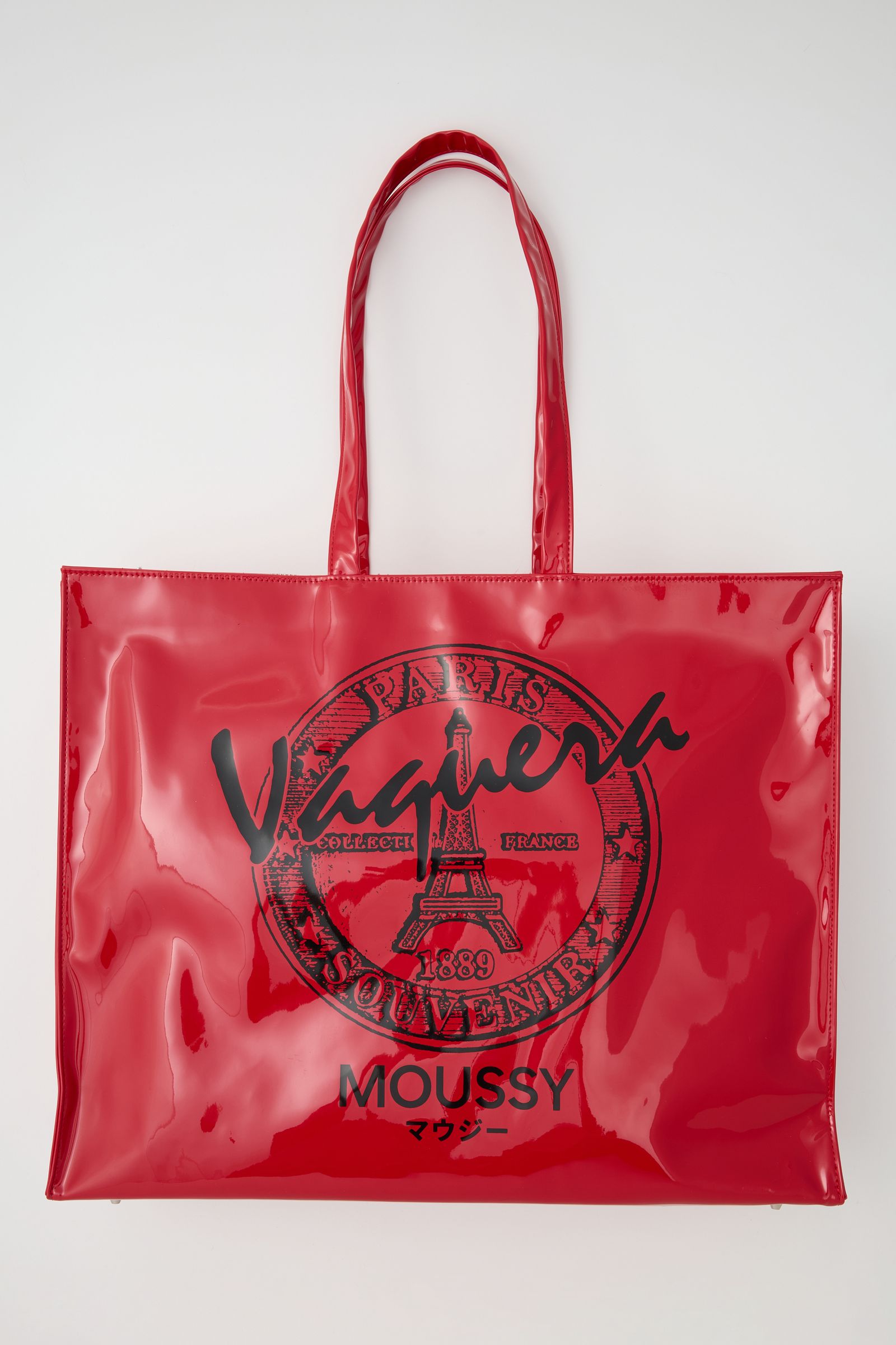 VAQUERA × MOUSSY - PVC トートバッグ 