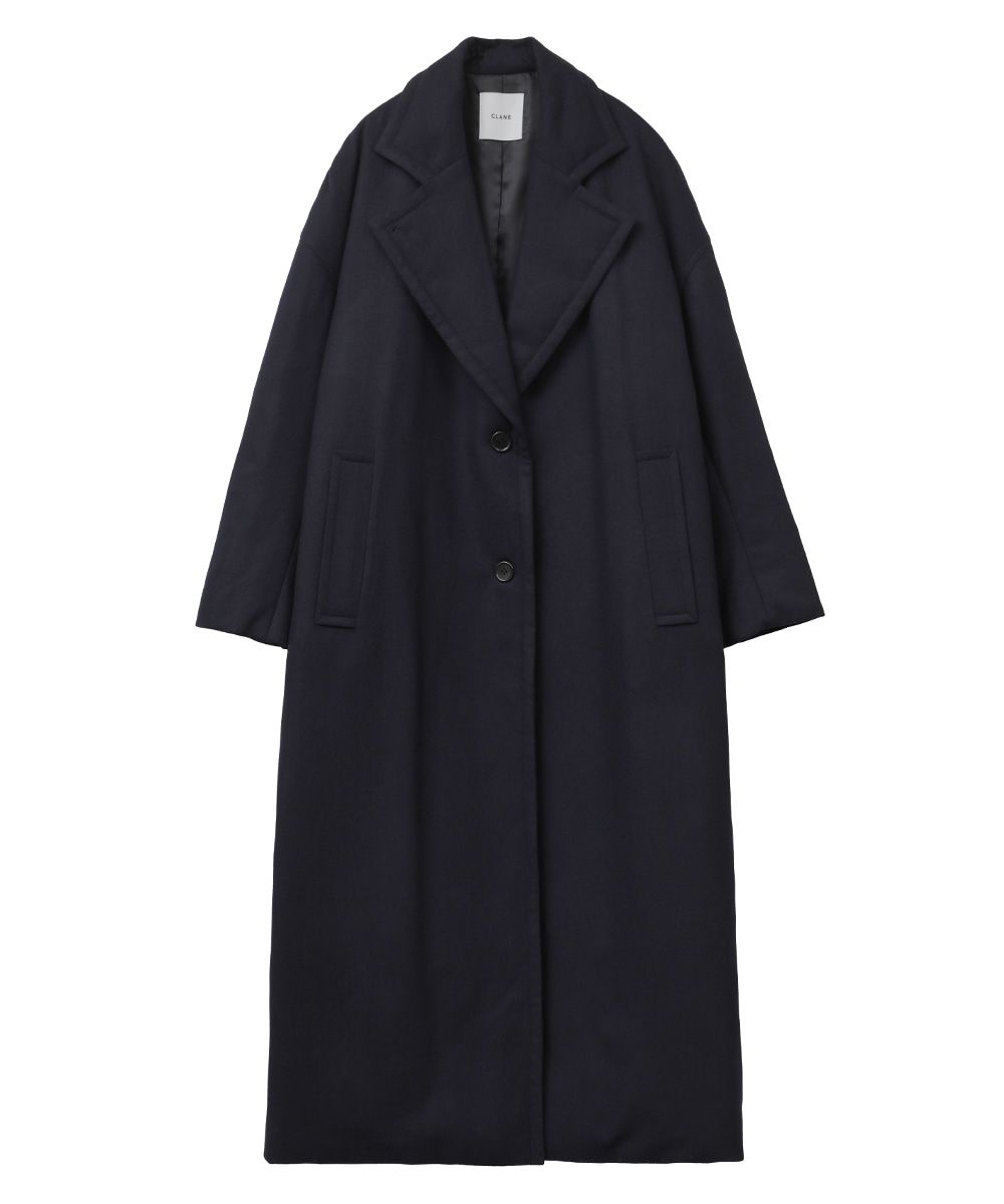 CLANE - ウールダウンロングコート - WOOL DOWN LONG COAT NAVY