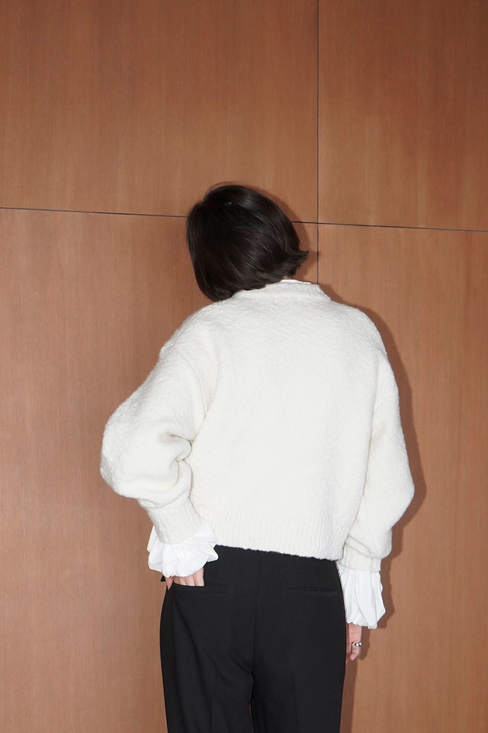 CLANE - ブローチ セット ソフトスラブ ニットトップス - BROOCH SET