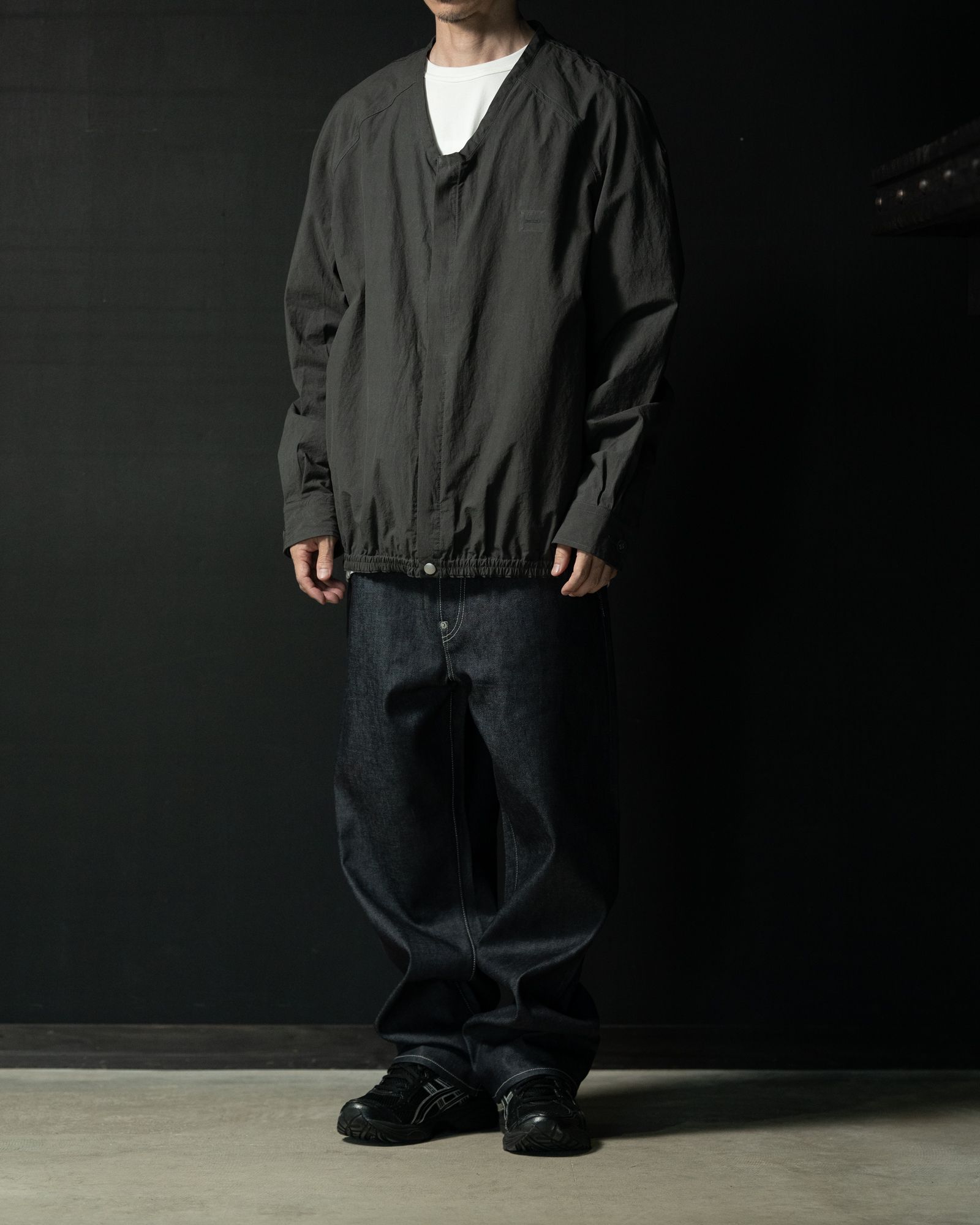 YOUTH OF THE WATER - shirt blouson / スミクロ - black / 251-04002