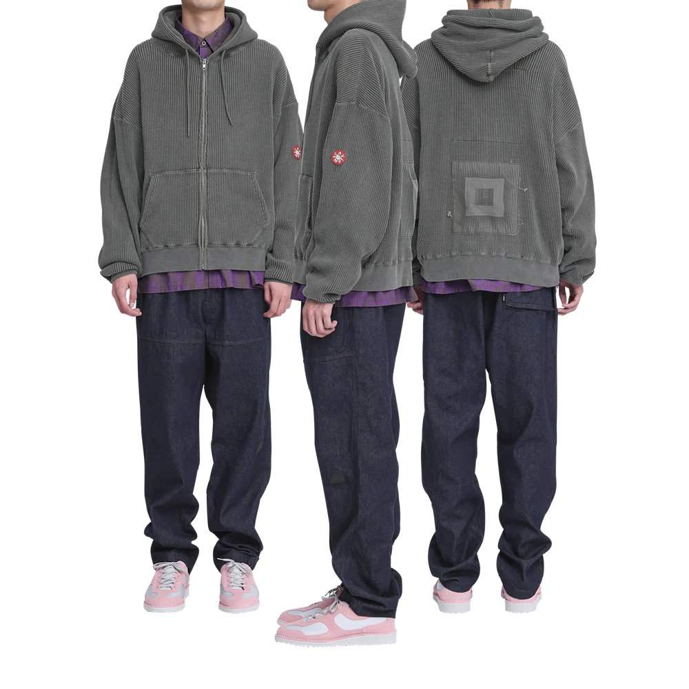 C.E - Overdye Wide Rib Cut Zip Hoody | ALTERFATE