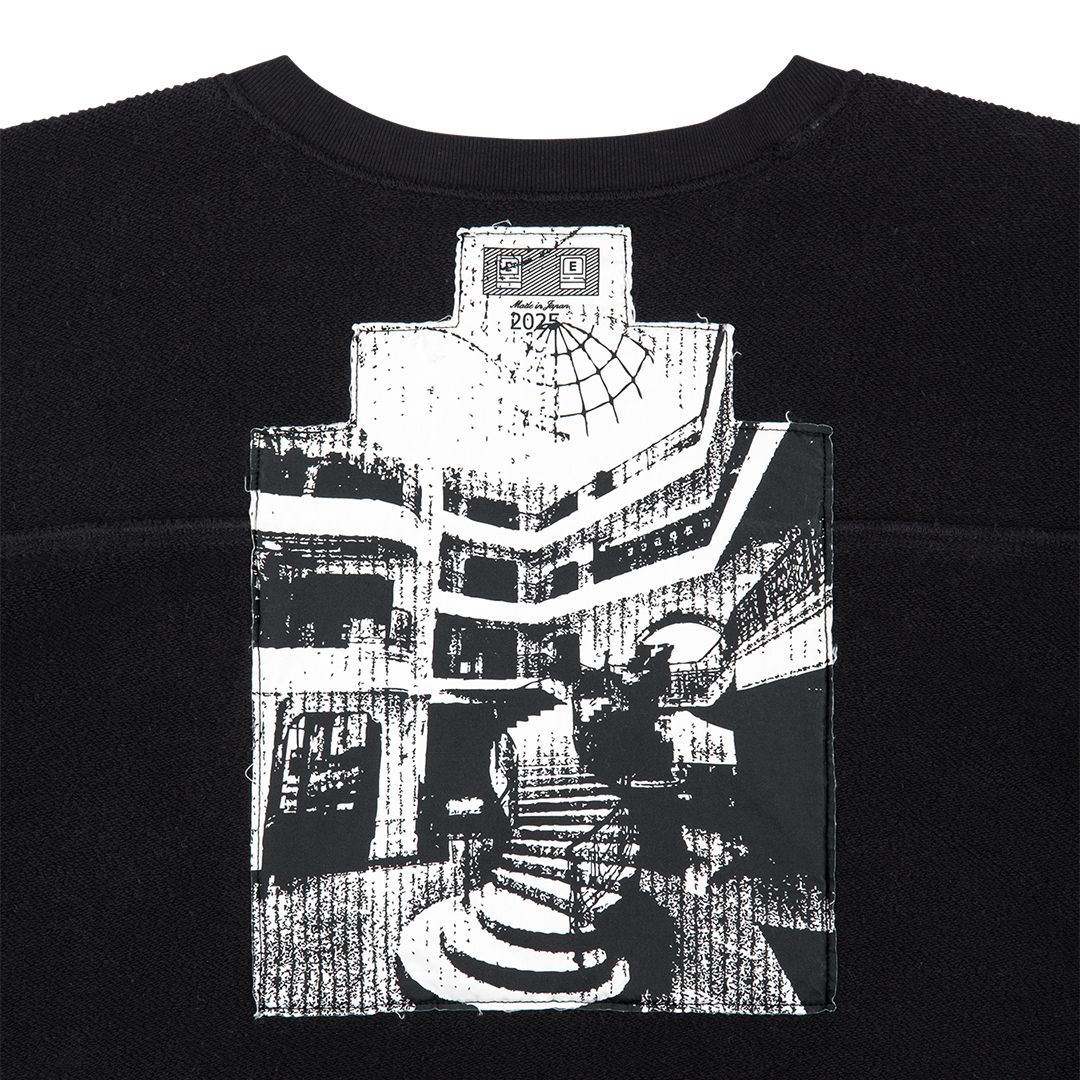 C.E - Cotton Track Crew Neck Black | ALTERFATE