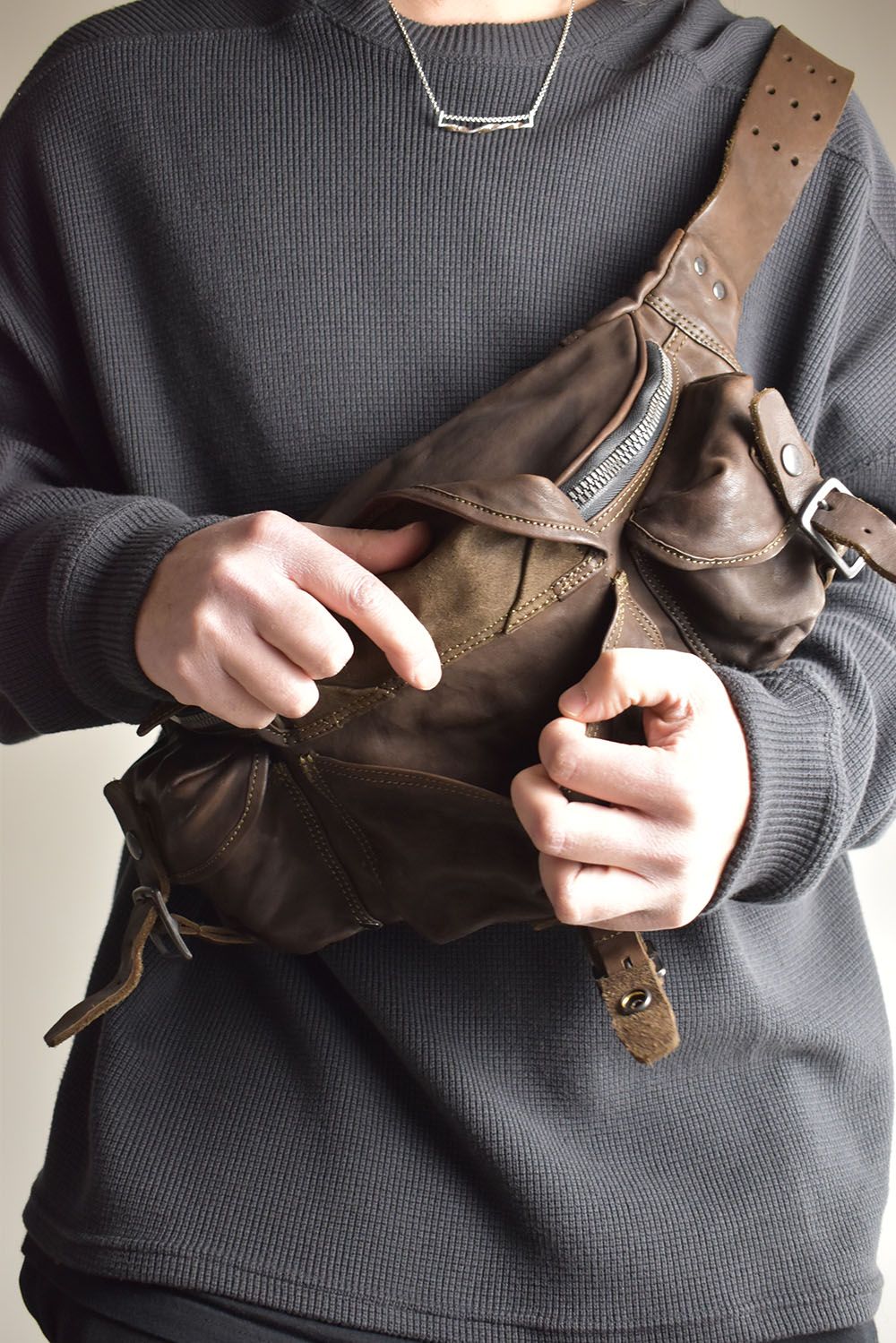 ISAMU KATAYAMA BACKLASH - Double Shoulder 3Pin Belt Waist/Shoulder