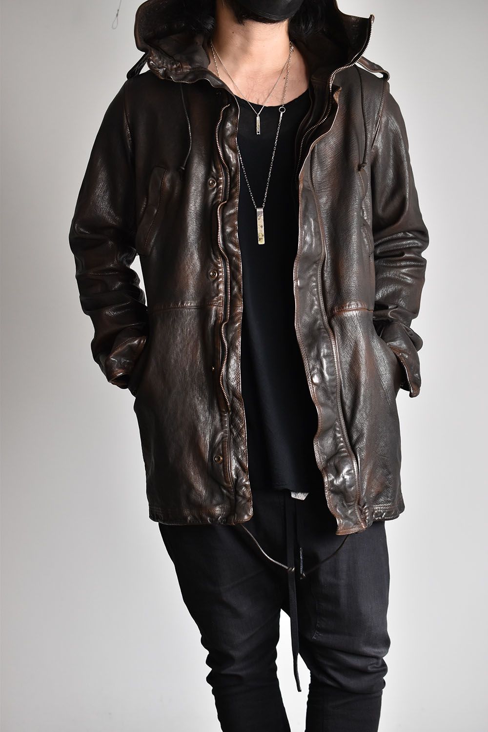 ISAMU KATAYAMA BACKLASH - Goat Leather Mods Coat