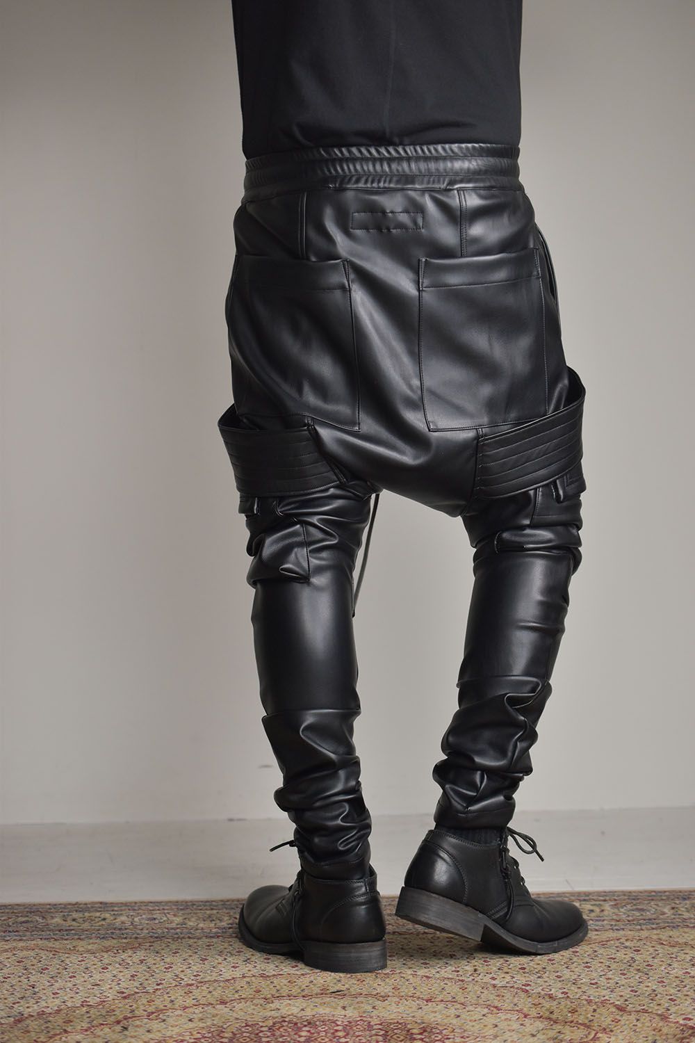 A.F ARTEFACT - Synthetic Leather Cargo Sarouel Skinny