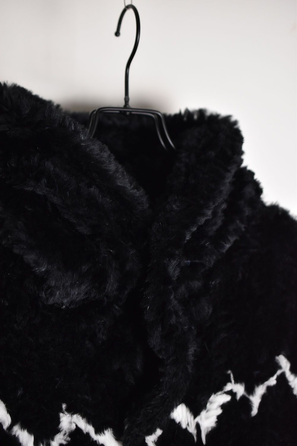 ISAMU KATAYAMA BACKLASH - Rabbit Fur Knit Hoodie