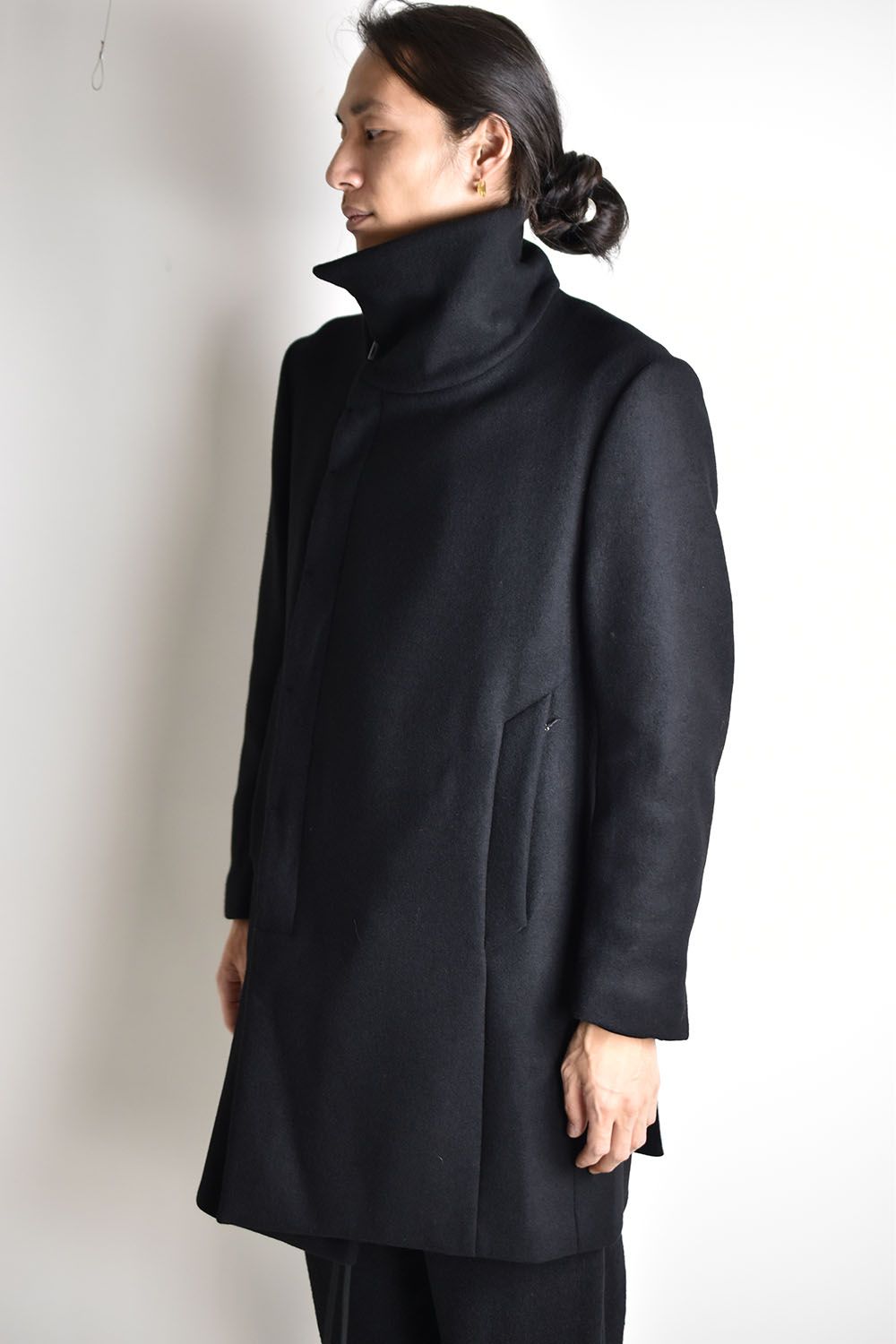 The Viridi-anne - Melton High Neck Coat