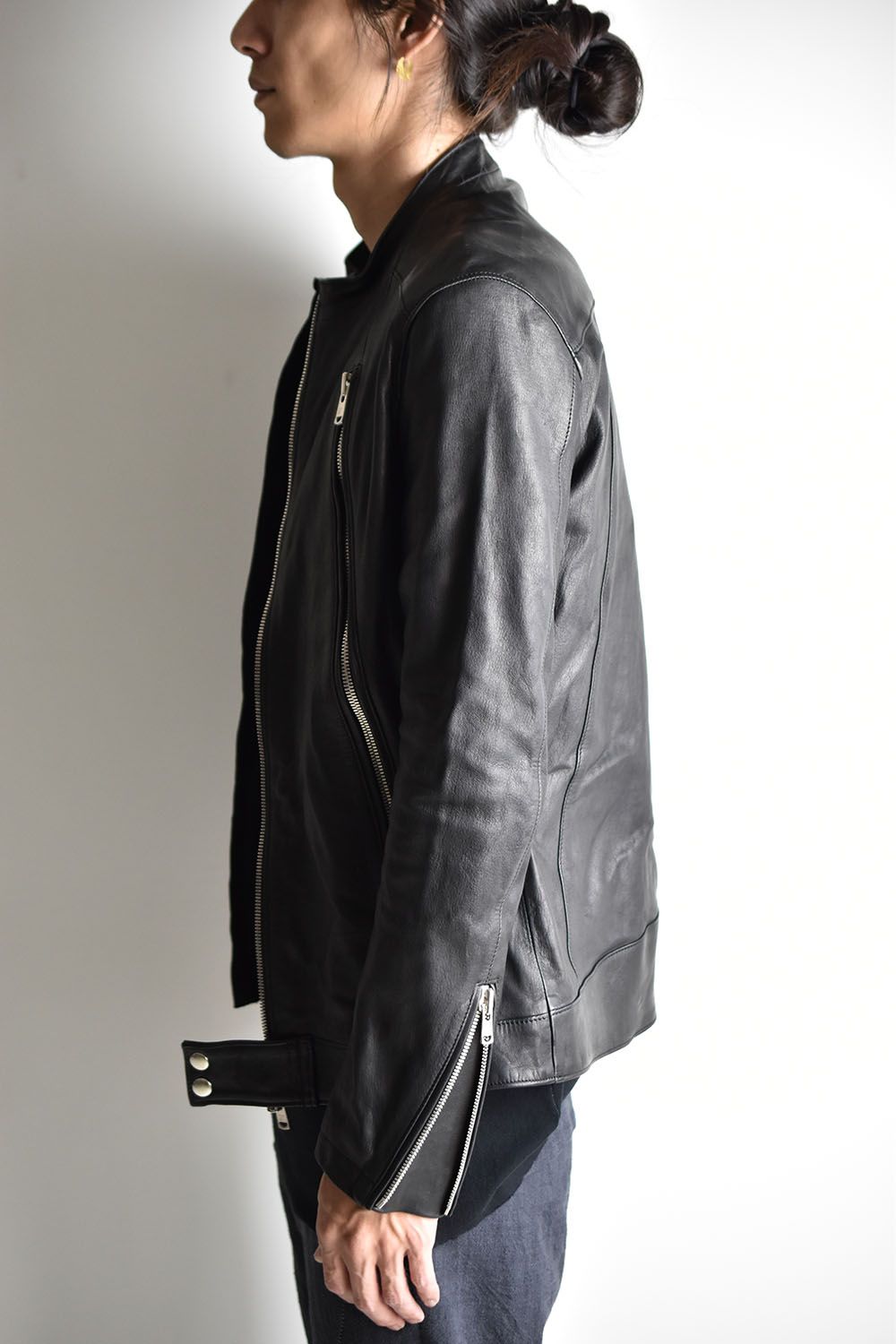 RIPVANWINKLE - Deer Skin Single Rider,s Jacket