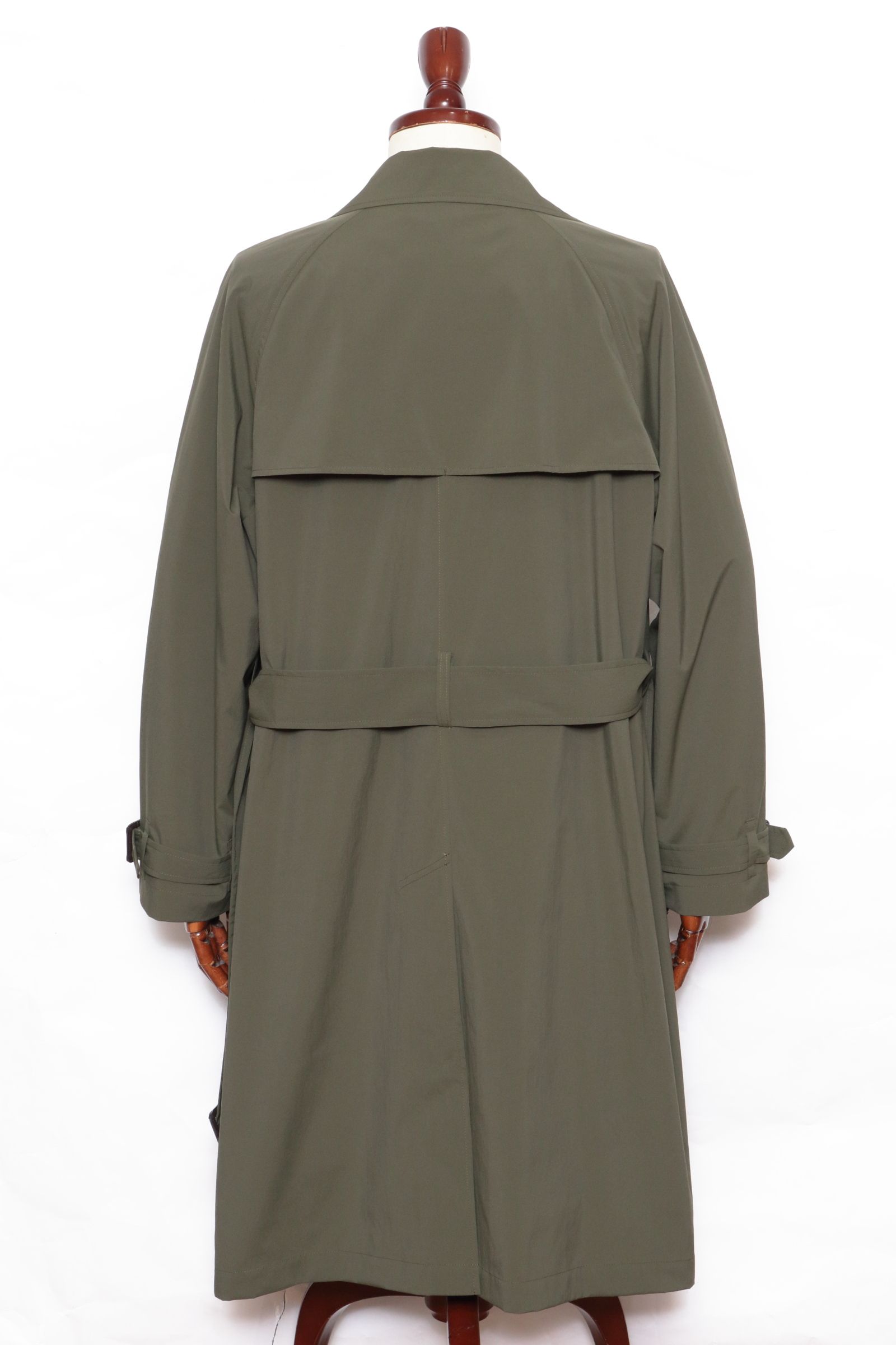 ES:S - 撥水ポリエステル タイプライター トレンチ / ネイビー | BEKKU