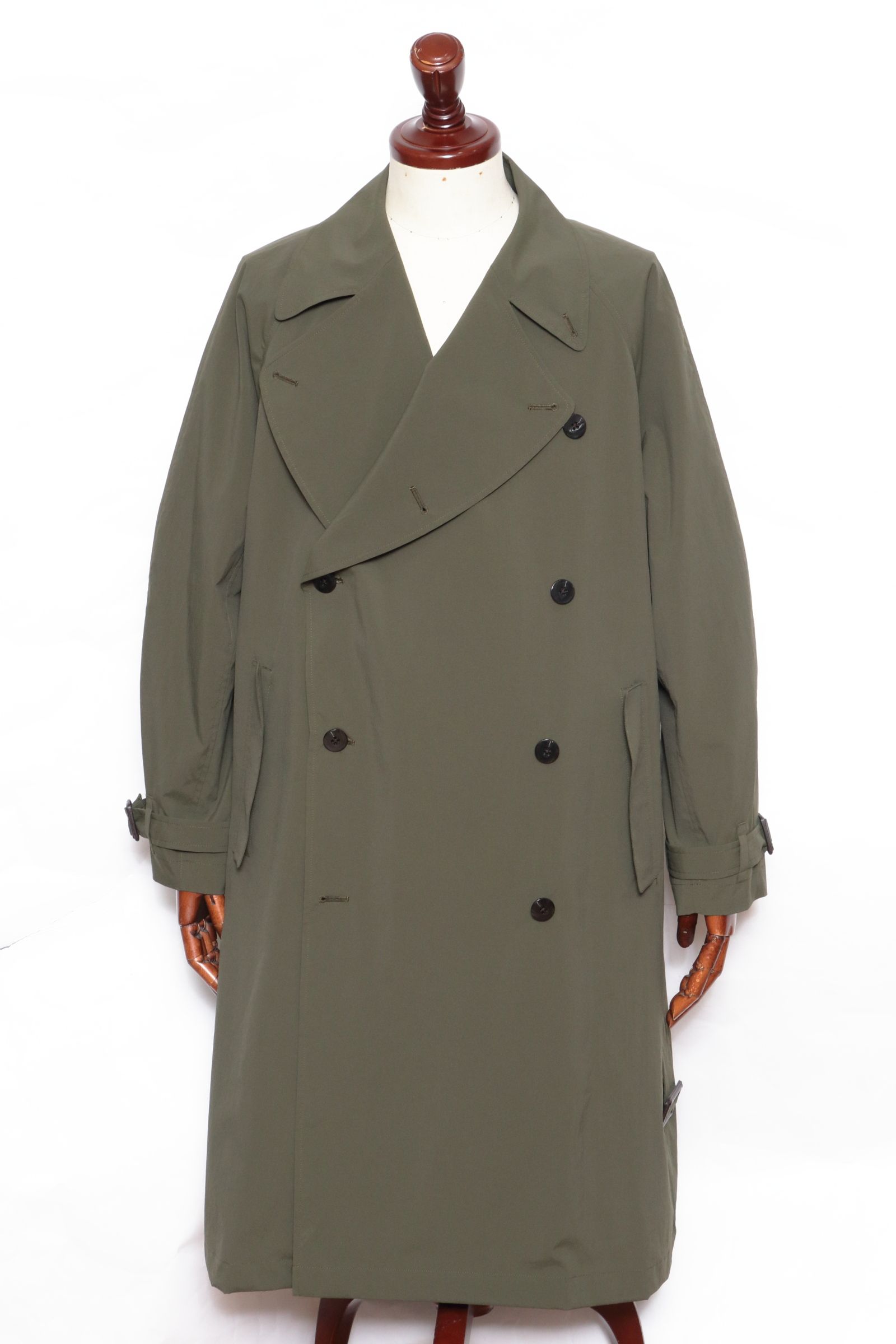 ES:S - 撥水ポリエステル タイプライター トレンチ / ネイビー | BEKKU