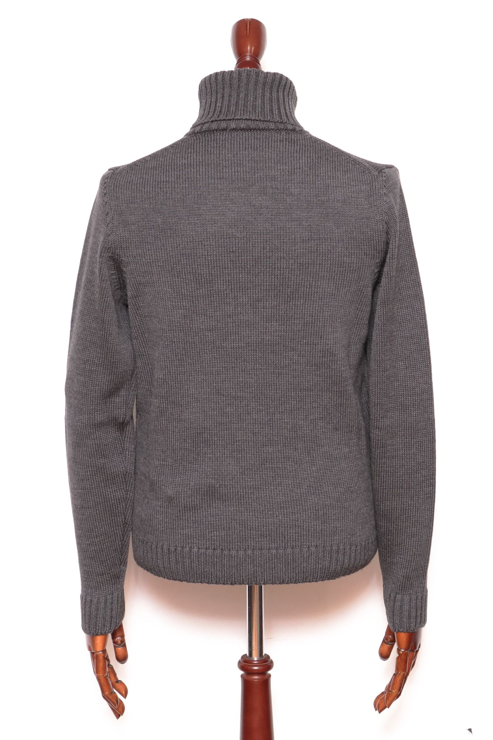 ZANONE - 5ゲージ ウール ソリッド タートルネック ニット / Z1375