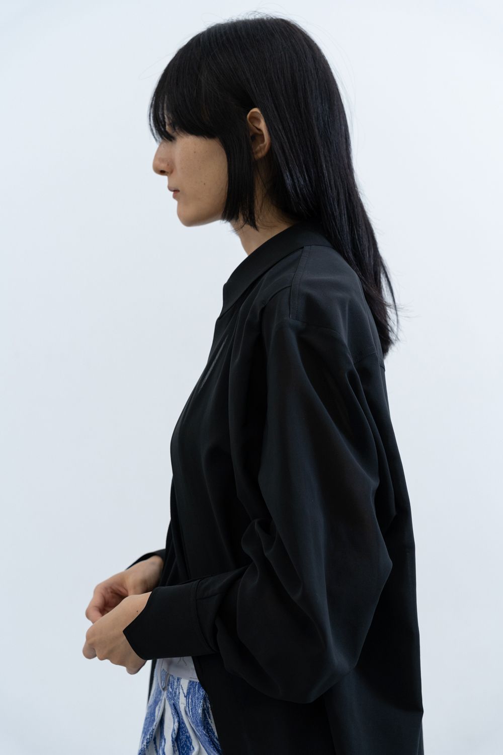 HATRA - 【ラスト1点 / 25SS】Alpha Shirt [black] - アルファシャツ