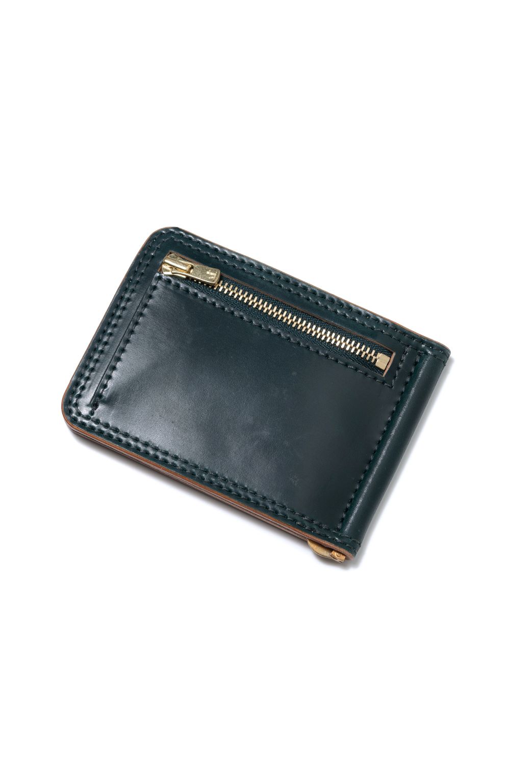 vasco - 【ラスト1点 / 25SS】LEATHER GARRISON MONEY CLIP [NAVY