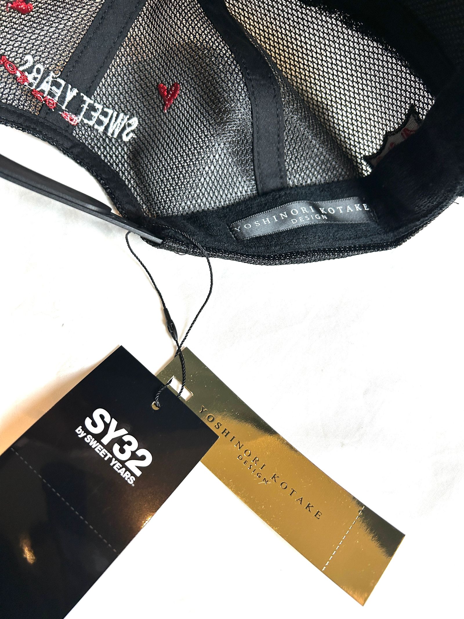 SY32 by SWEET YEARS - 限定コラボCAP COLLABORATION MESH CAP 黒