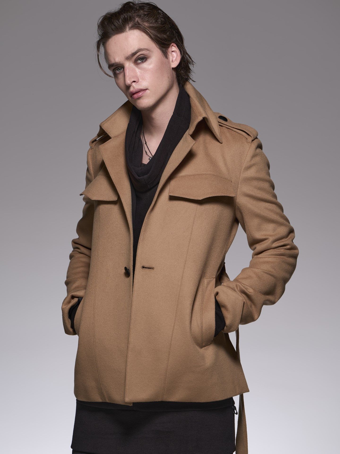 kiryuyrik - SafariJacket / サファリジャケット / キャメルカシミア混