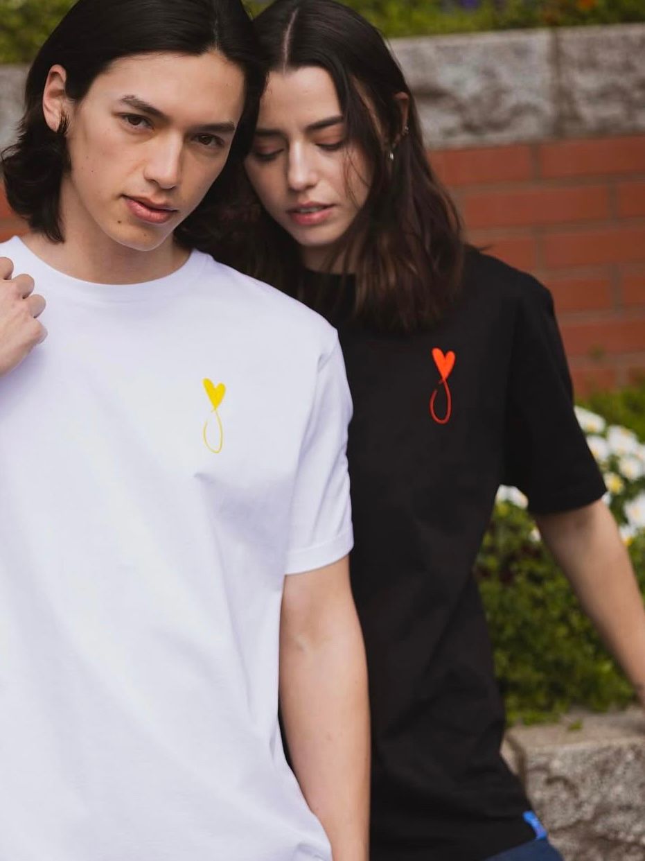 MAISON HONORE - Tiphanie Tシャツ ブラック×レッド 半袖メゾンオノレ