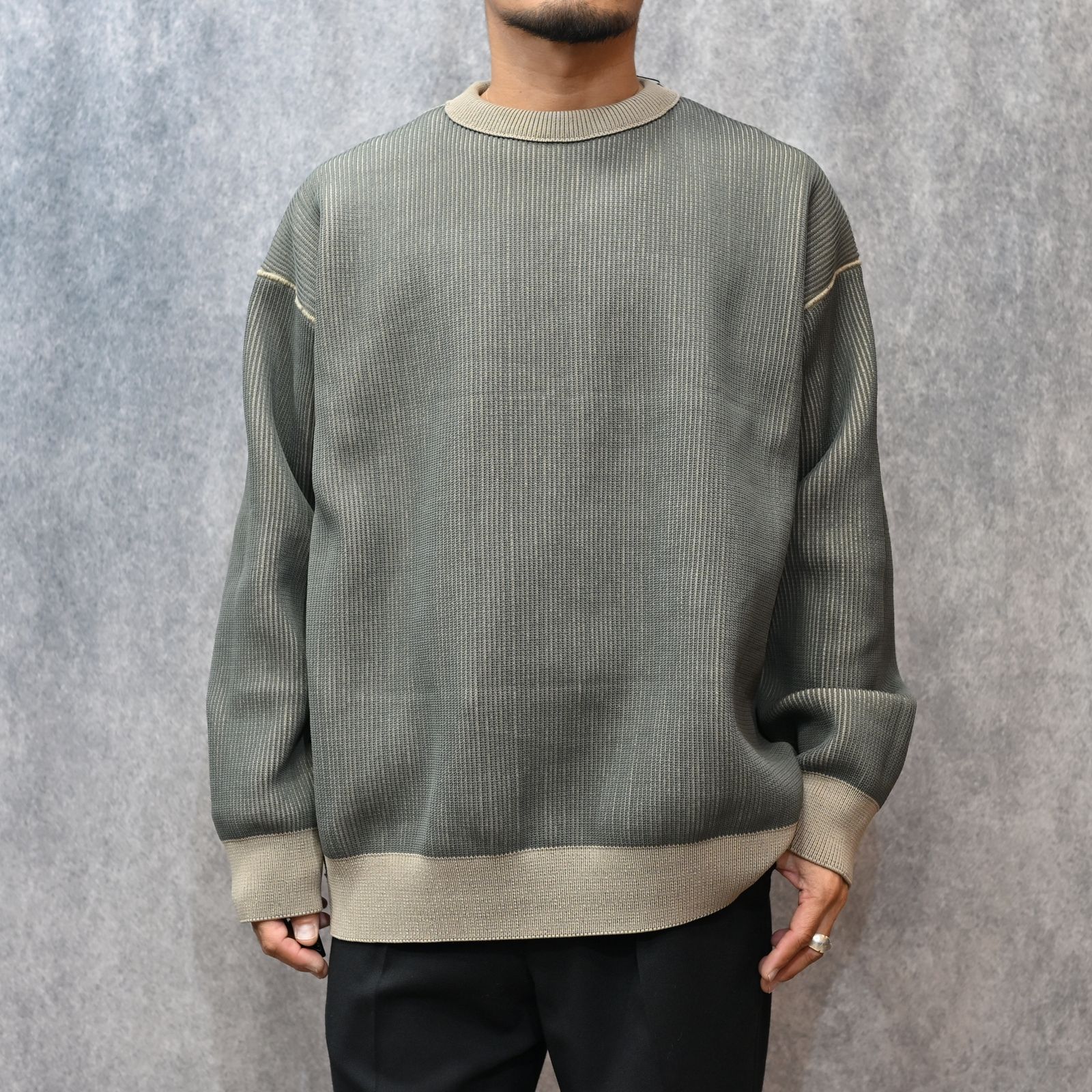 N.HOOLYWOOD - EXCHANGE SERVICE TOPS KNIT （BEIGE）｜リバーシブル