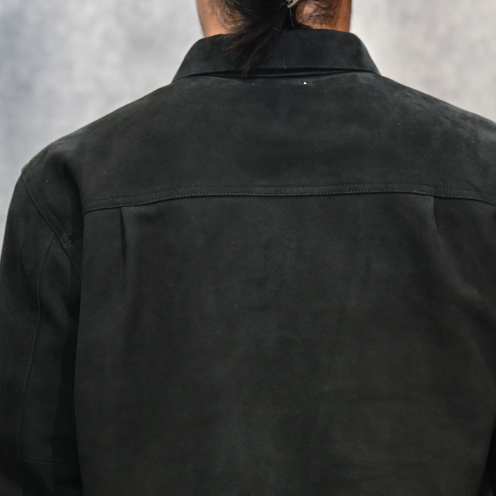 MINEDENIM - Sheep Suede Trucker JKT （BLK） / シープスエード