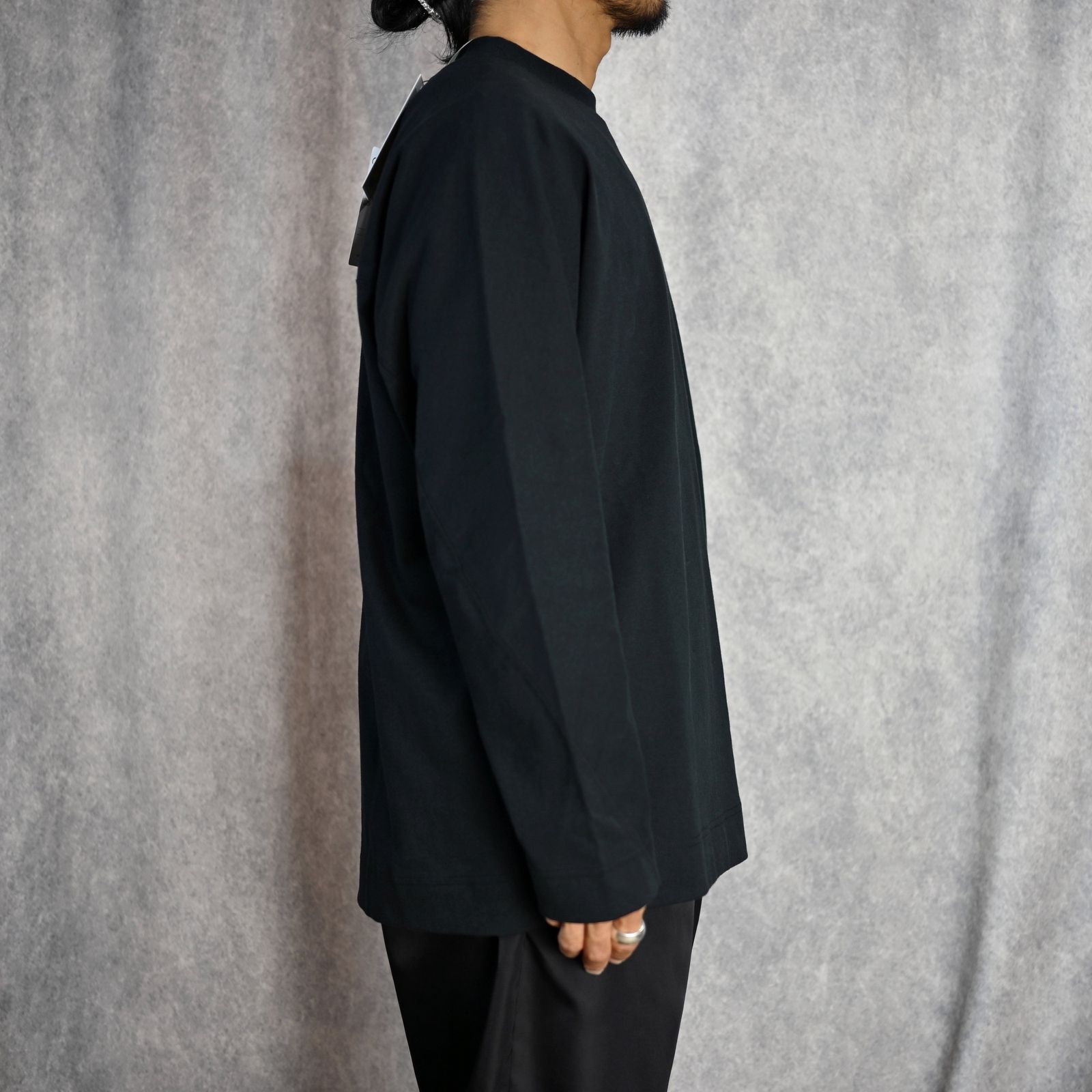 N.HOOLYWOOD - CREWNECK LONGSLEEVE T-SHIRT (BLACK) - チャンピオン